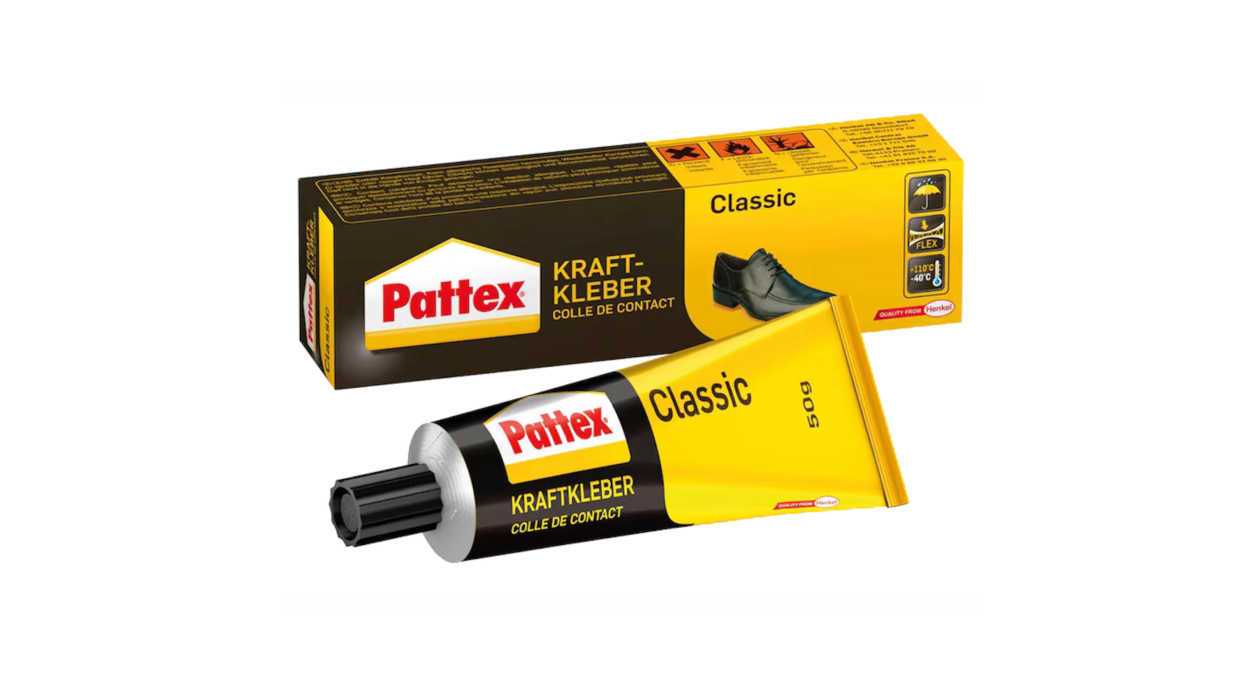 PATTEX Kraftkleber Classic Tube 50 g glasklar
