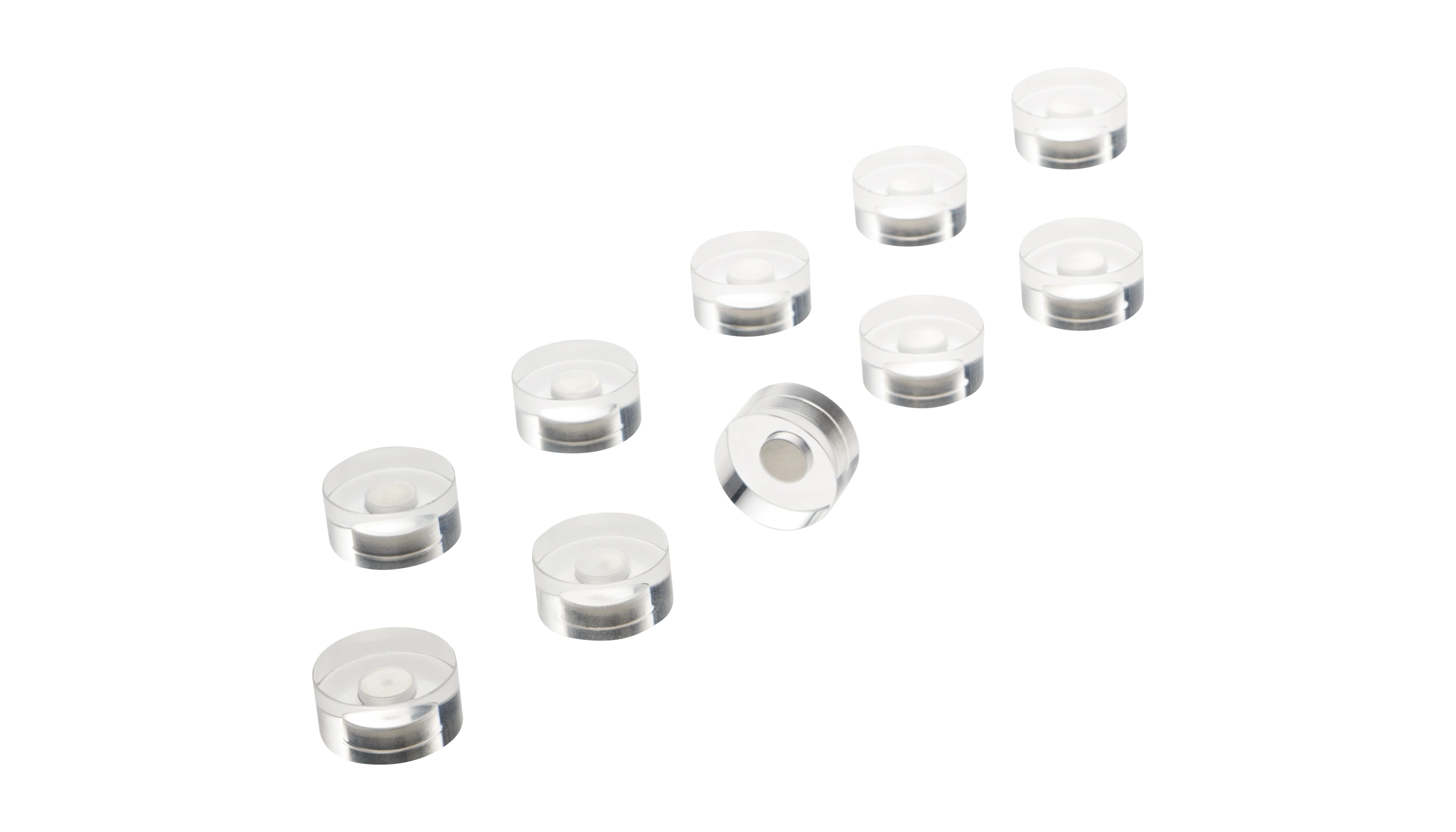 MAGNETOPLAN ® Magnet Design rund 15 x 9 mm  Acryl transparent