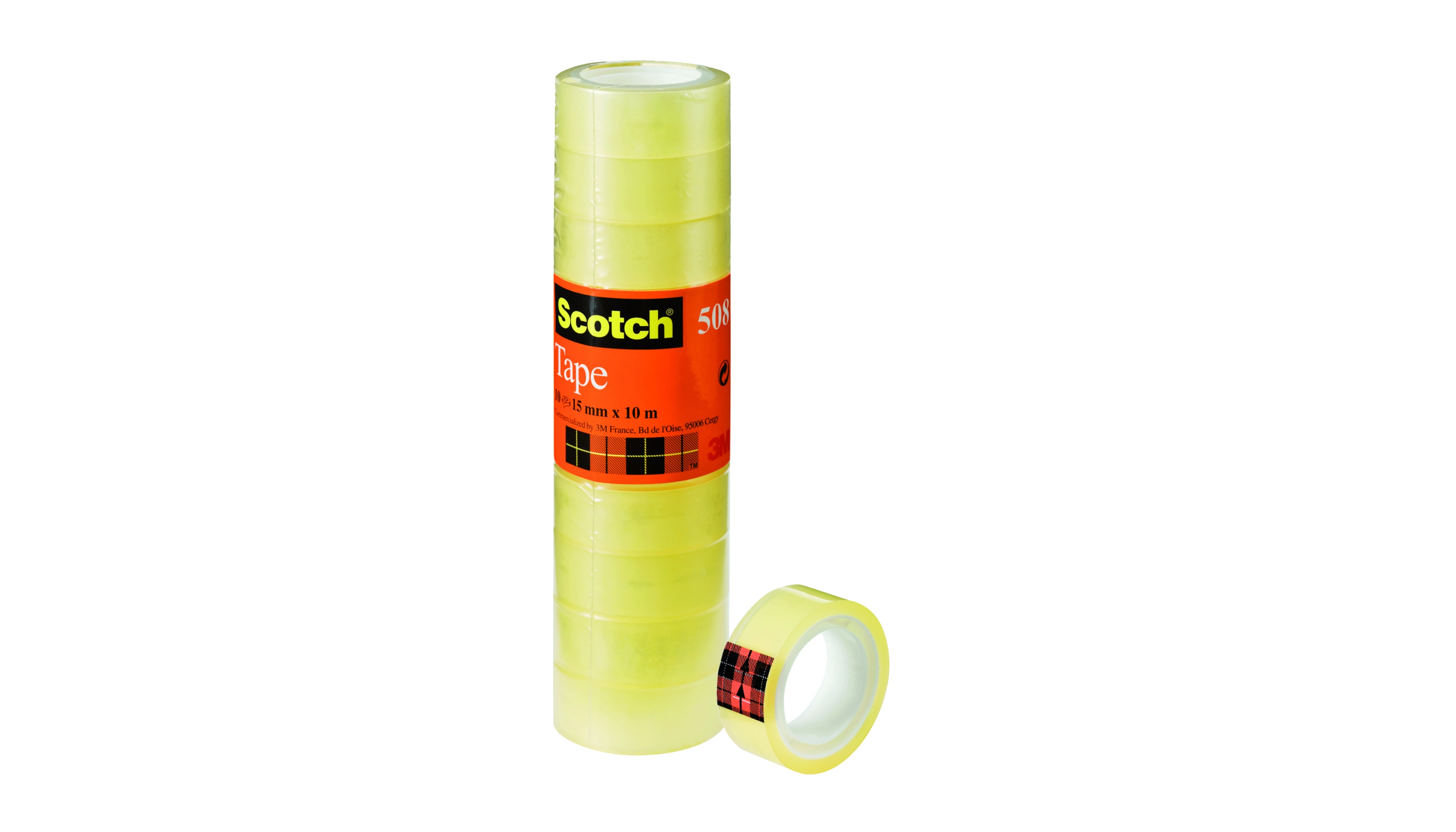 SCOTCH Klebeband 15mm x 10m  transparent 10 Stück= 1Pack