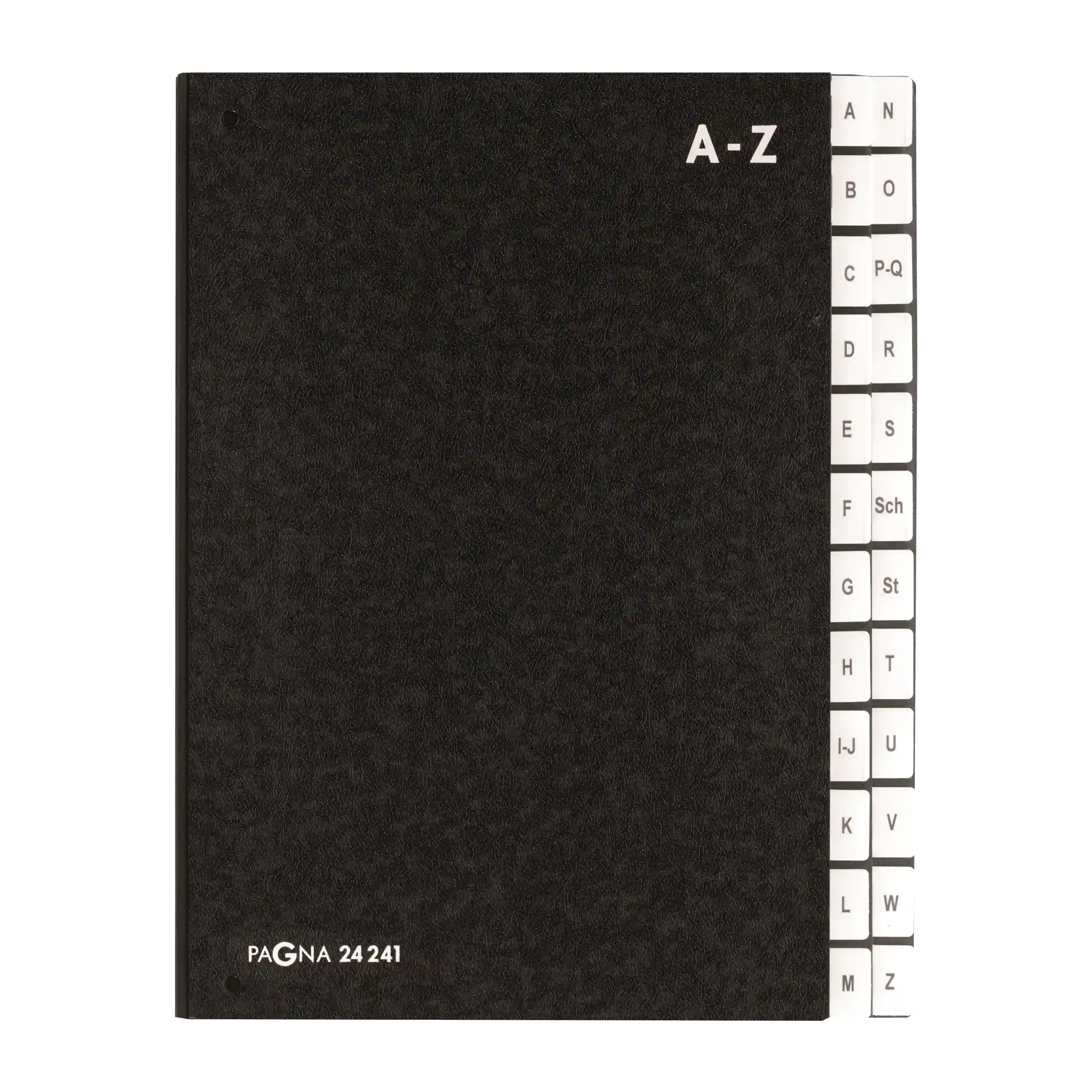 PAGNA Pultordner Classic Hartpappe DIN A4 A-Z schwarz 