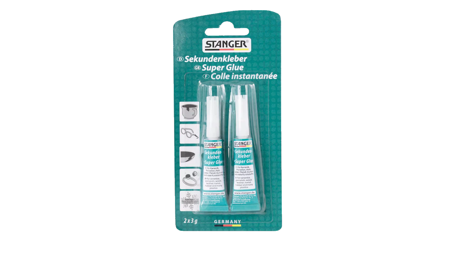 STANGER Sekundenkleber 2 x 3 g  2 Stück/Pack