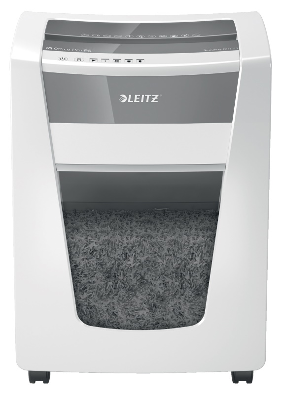 LEITZ Aktenvernichter IQ Office Pro Partikelschnitt P-5 weiß