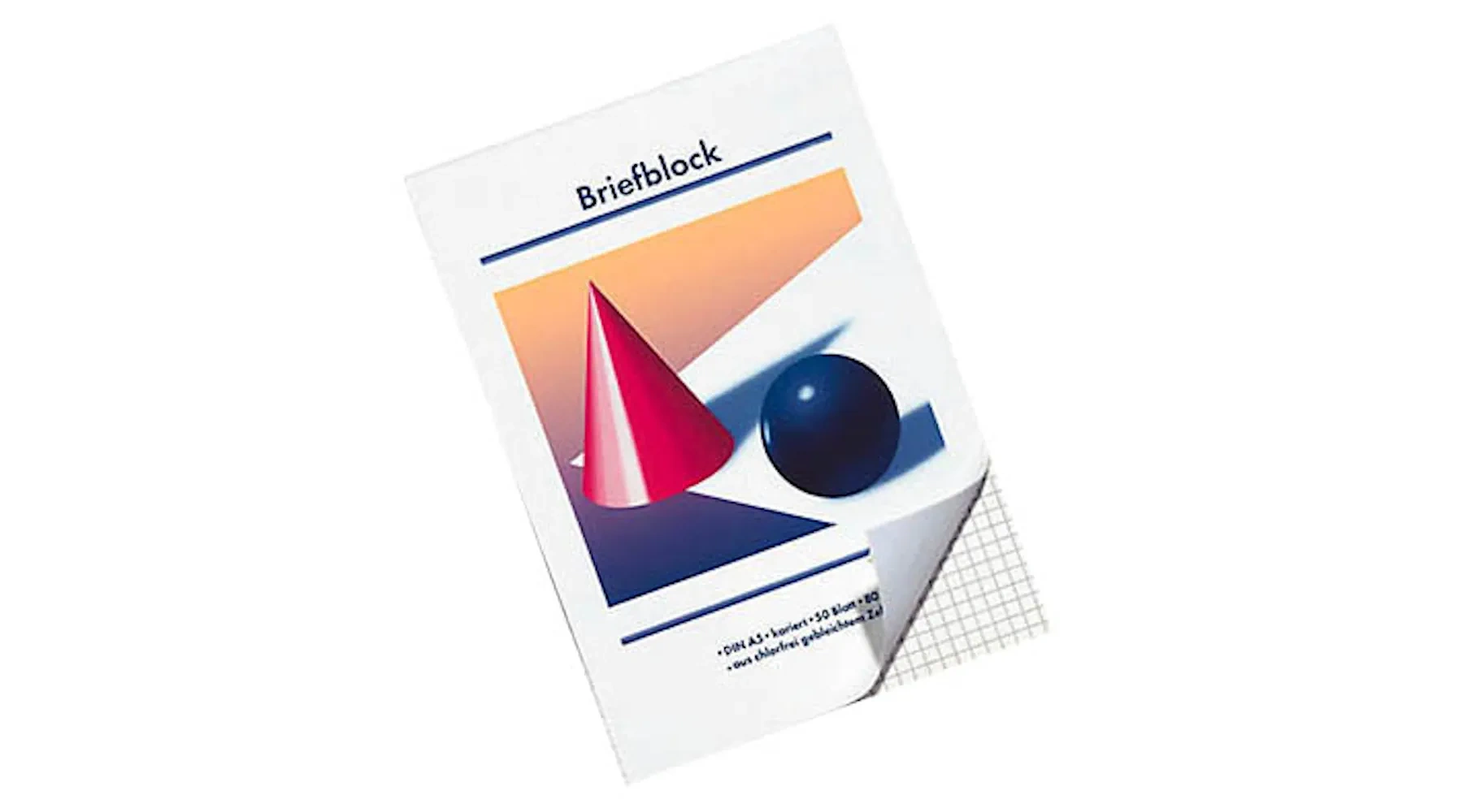 Briefblöcke DIN A4 kariert 80 g/m² 50 Blatt 10 Stück/Pack weiß