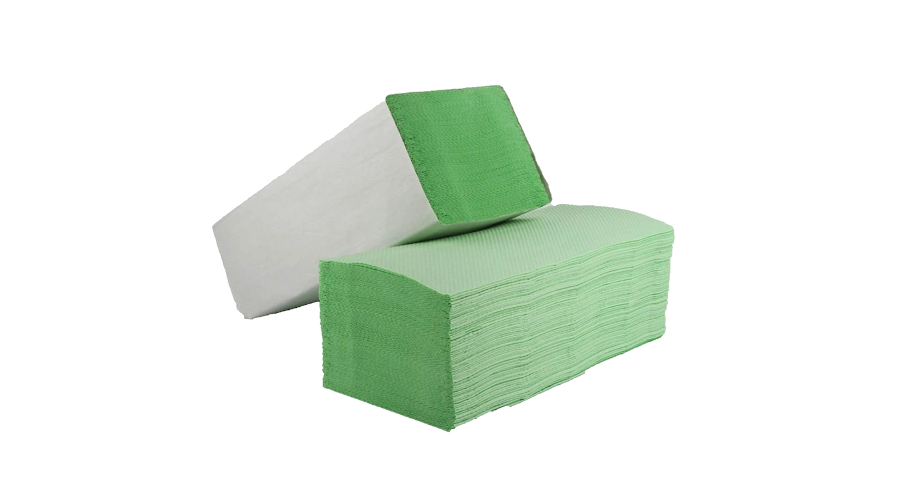 Papierhandtücher 23 x 25 cm (L x B) Zick-Zack-Falzung 2-lagig 3.200 Tücher/Karton grün