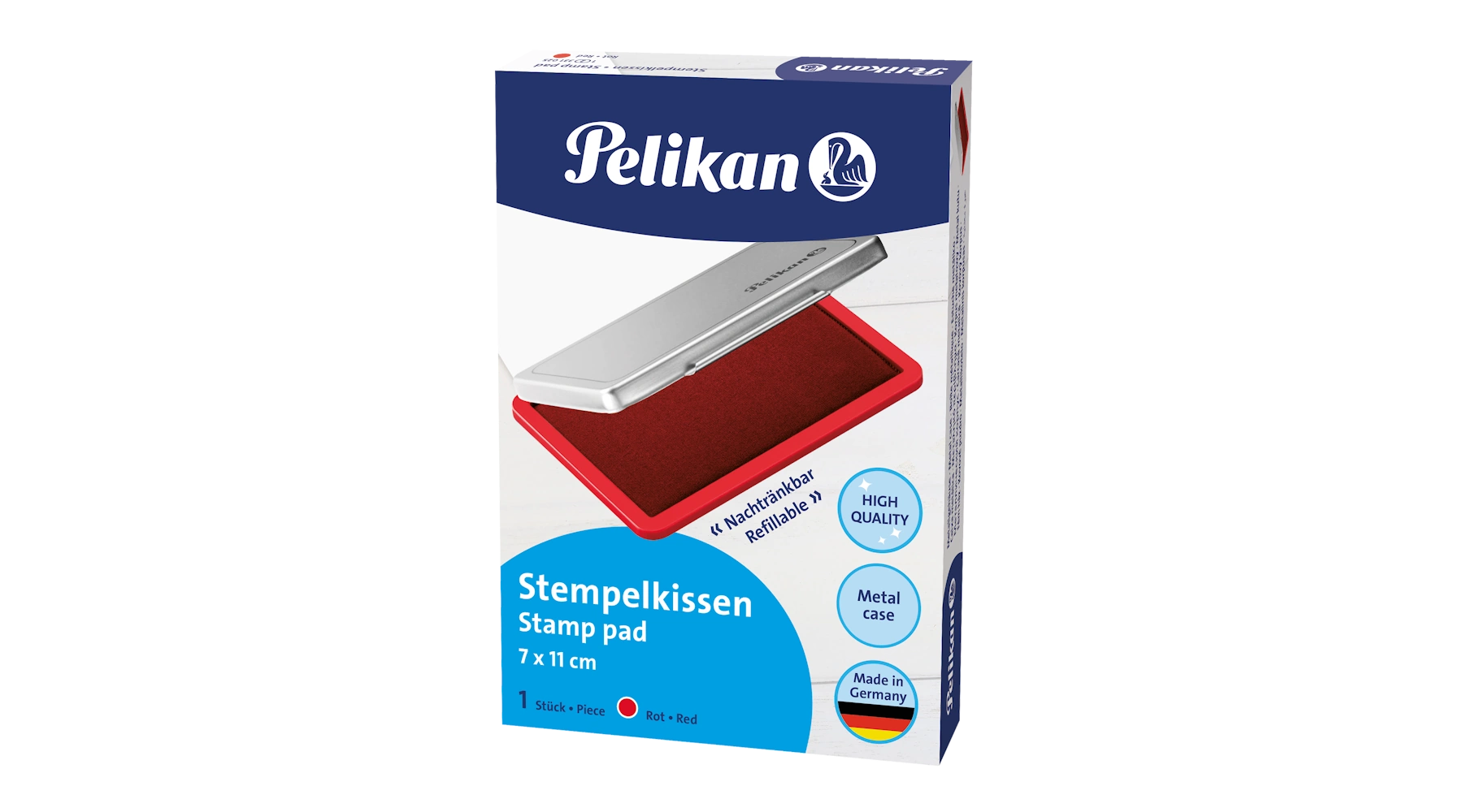 PELIKAN Stempelkissen 2 getränkt 110 x 70 mm (B x H) rot