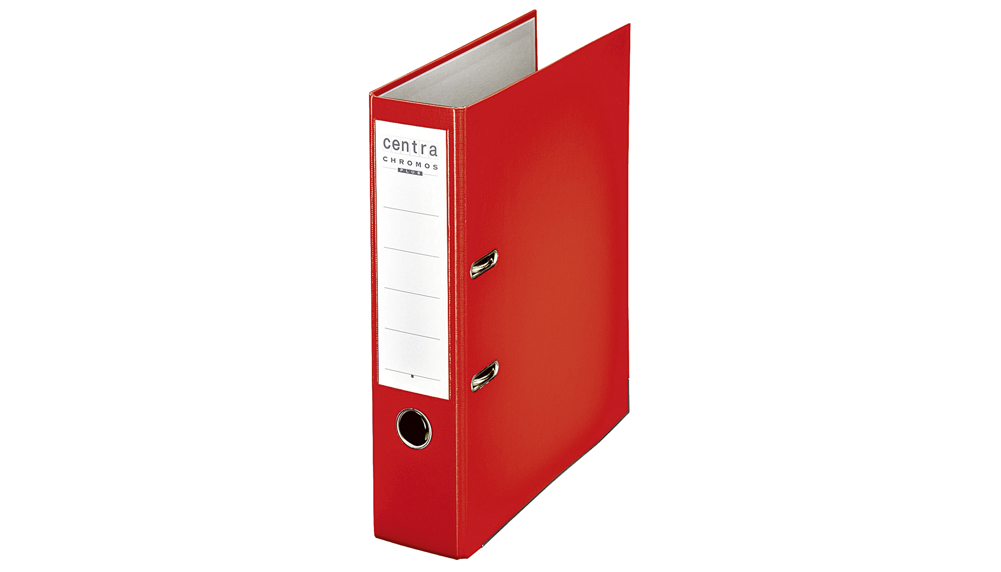CENTRA Ordner Chromos DIN A4  Rücken 80 mm rot