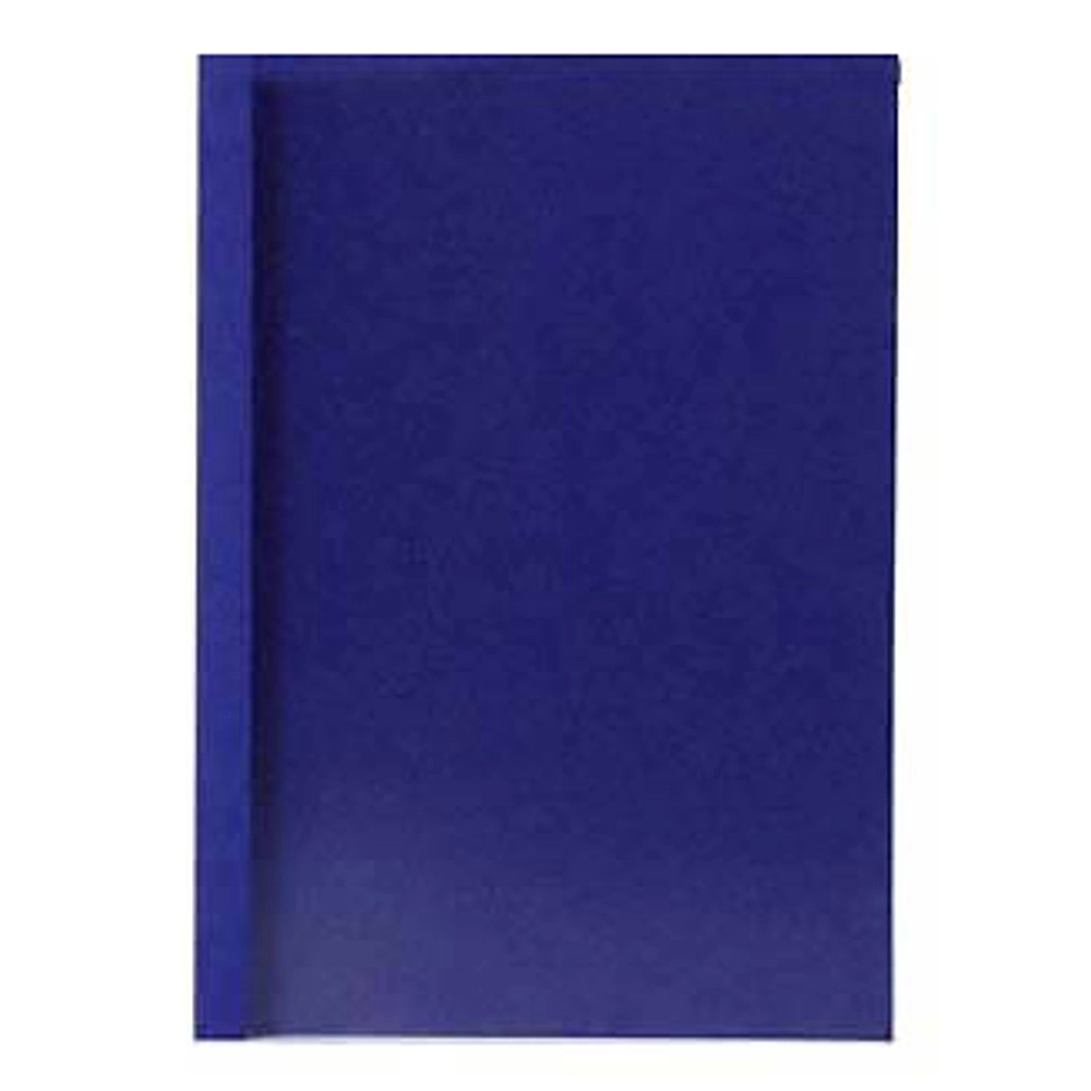 LMG Thermobindemappe 3 mm Lederoptik blau 50 Stück/Pack