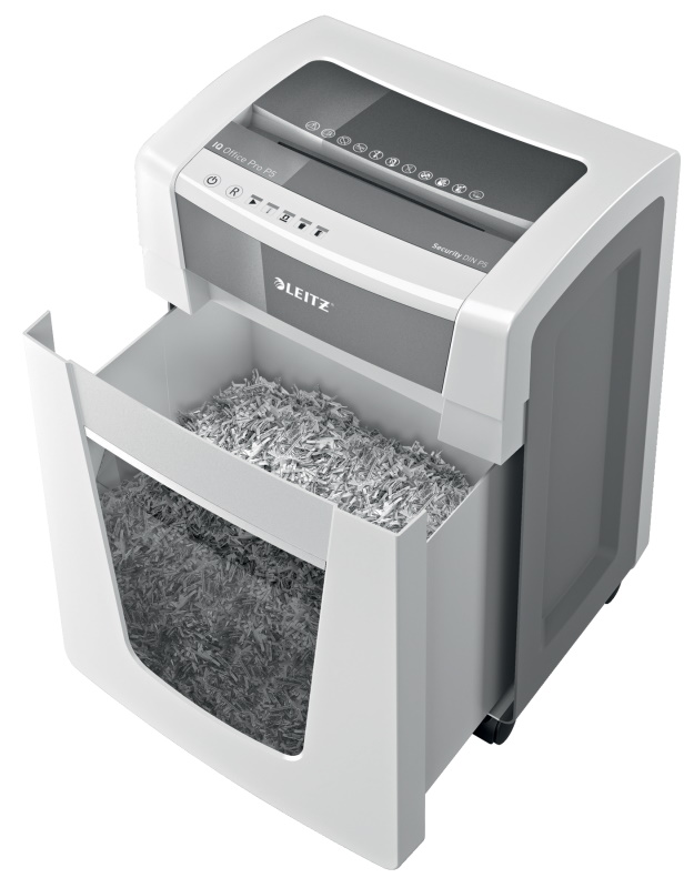 LEITZ Aktenvernichter IQ Office Pro Partikelschnitt P-5 weiß