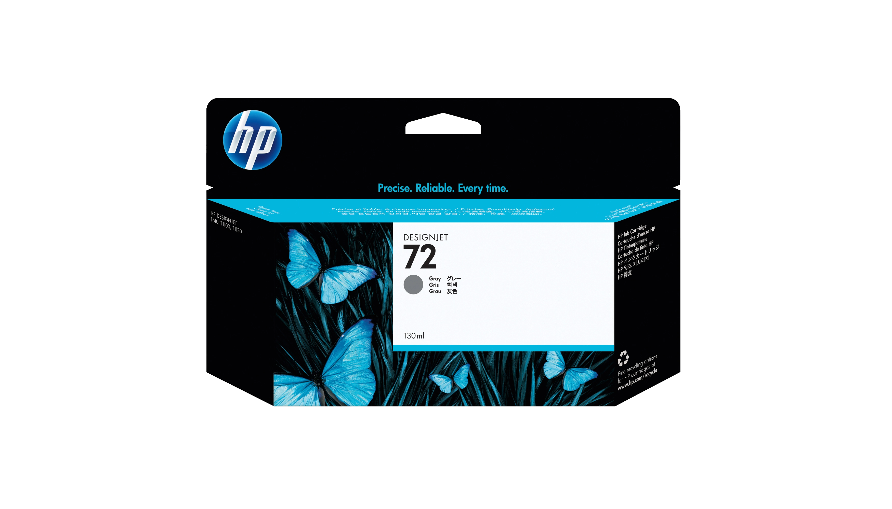 HP Tintenpatrone 72 130 ml grau