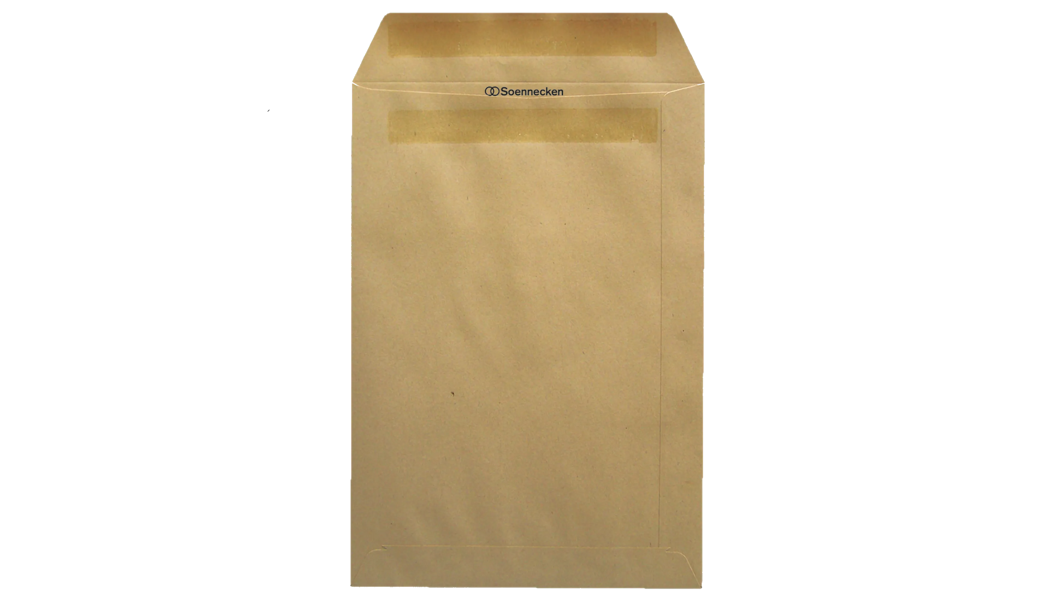 SOENNECKEN Versandtaschen selbstklebend DIN B4 ohne Fenster 110g 25 Stück/Pack natronbraun