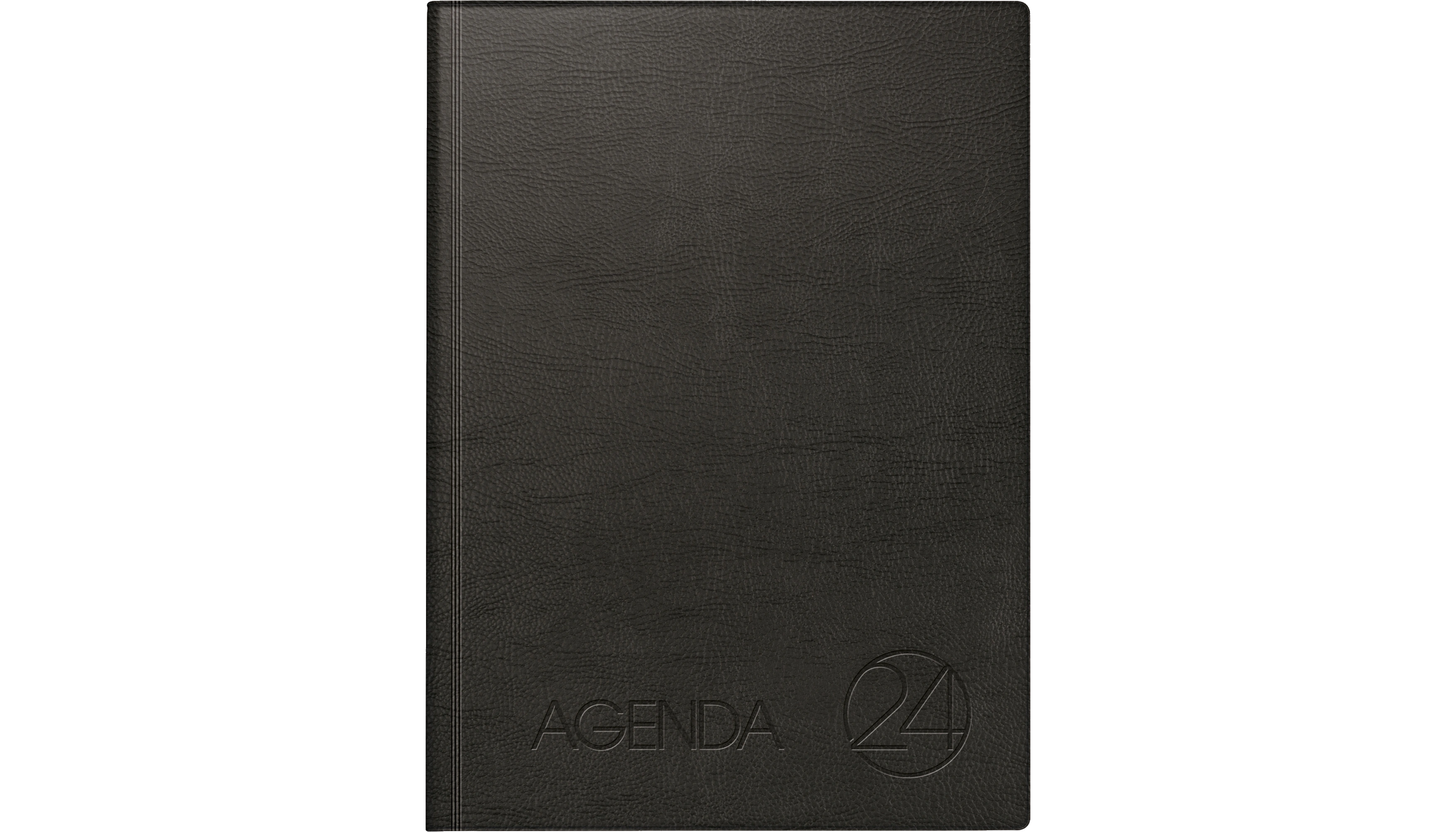 BRUNNEN Buchkalender Agenda 24 DIN A4 undatiert 1 Tag/1 Seite Softcover Kunststoff schwarz