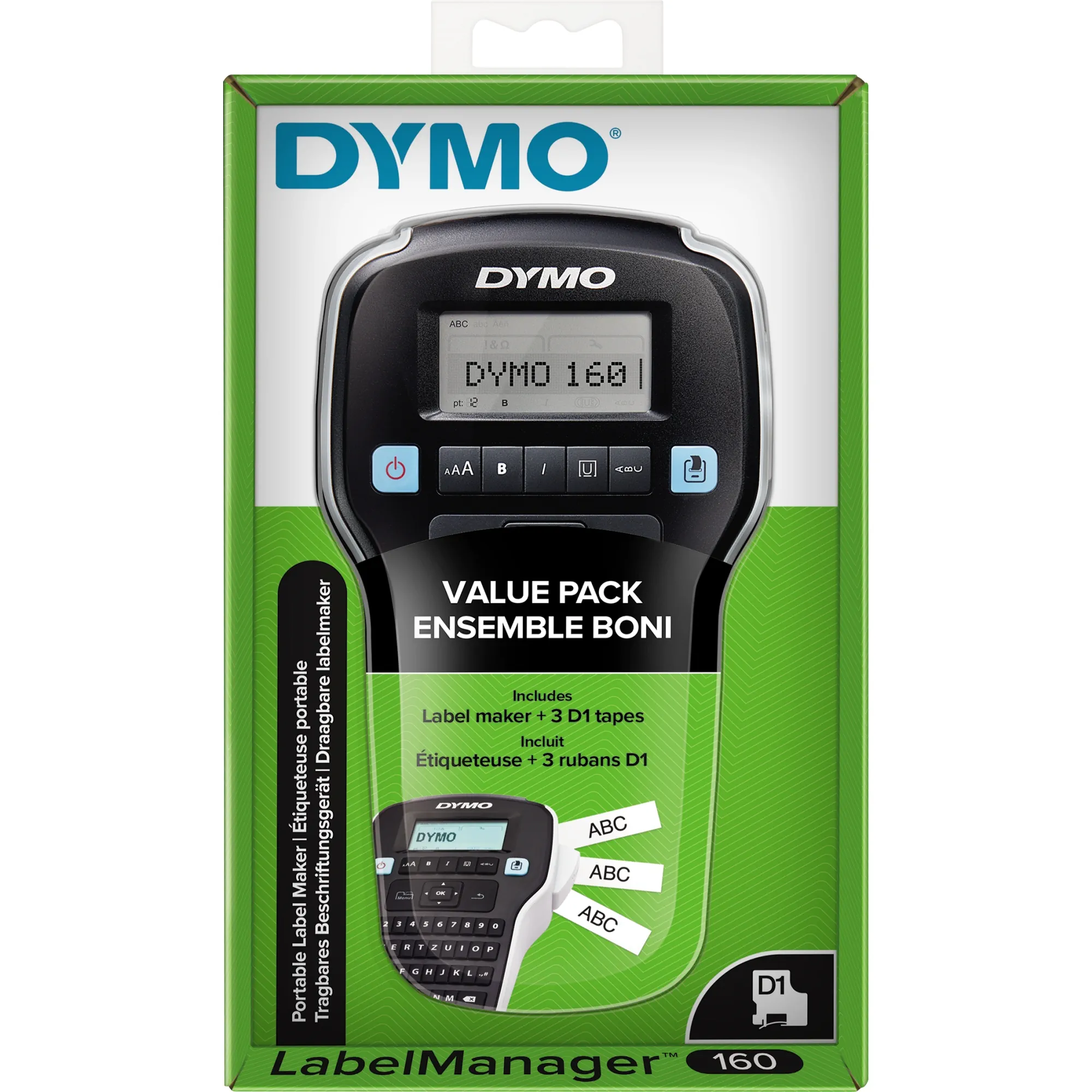 DYMO Beschriftungsgerät LabelManager 160  Value Pack 