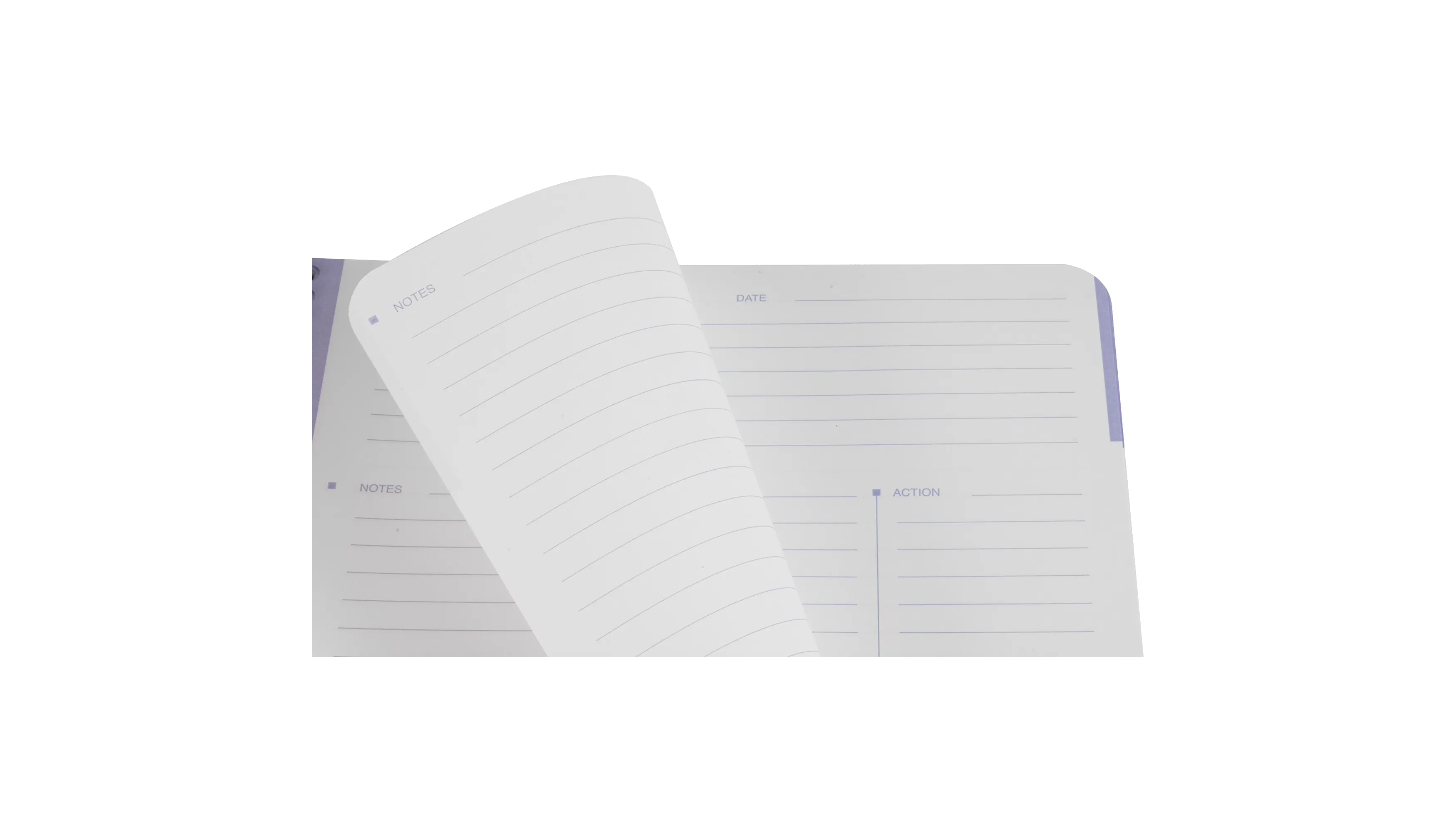 SOENNECKEN Collegeblock Meetingbook date notes action DIN A4+  liniert schwarz