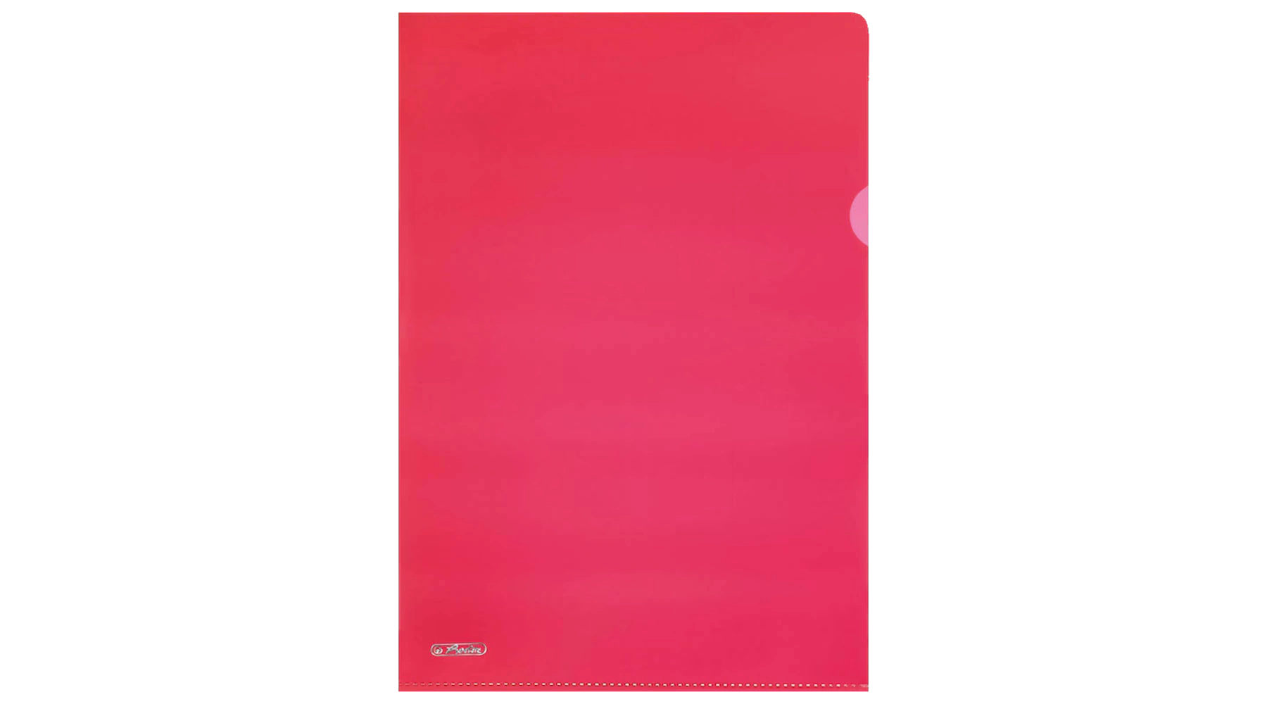 HERLITZ Sichthüllen DIN A4 0,19 mm genarbt 10 Stück/Pack rot