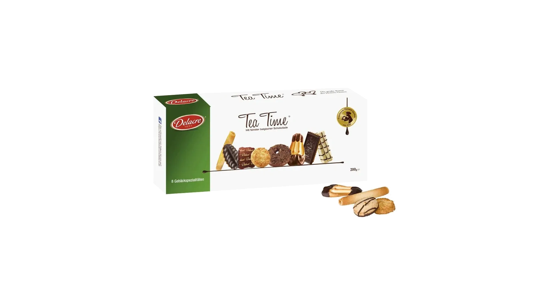 DELACRE Tea Time Gebäck 200 g/Pack verschiedene Geschmacksrichtungen