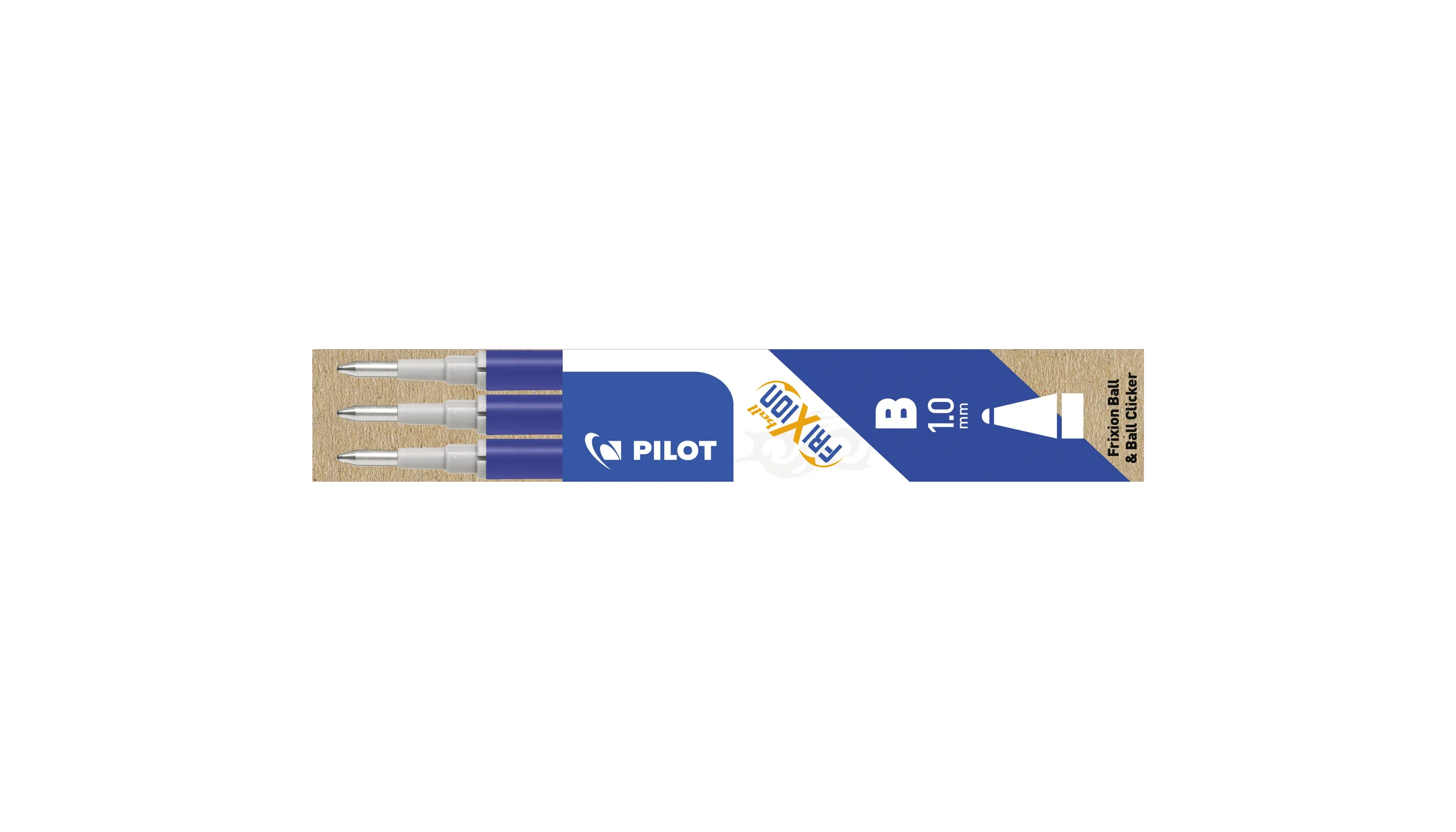 PILOT Tintenrollermine FriXion Ball 1.0 3 Stück pro Packung blau