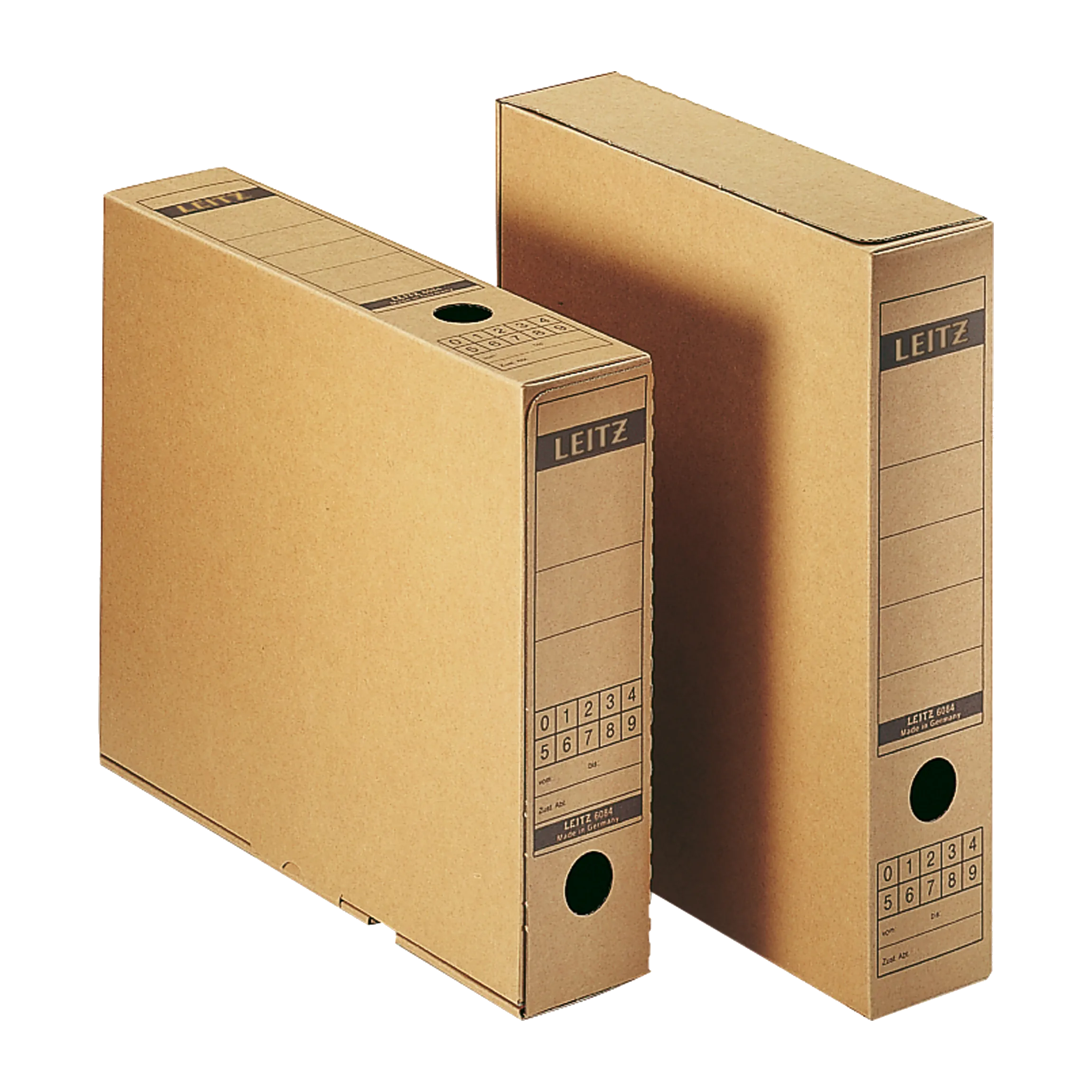 LEITZ Archivbox DIN A4  7 x 32,5 x 26,5 cm max. 63 mm Wellpappe naturbraun