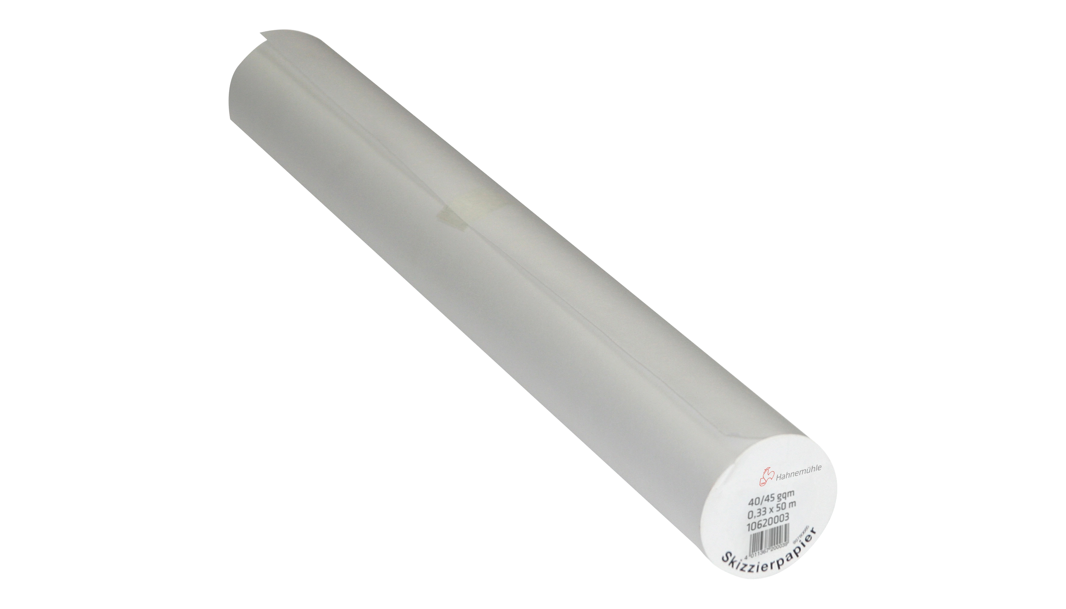 HAHNEMÜHLE Skizzenpapier 40/45 g/m² 33 cm x 50 m (B x L) transparent