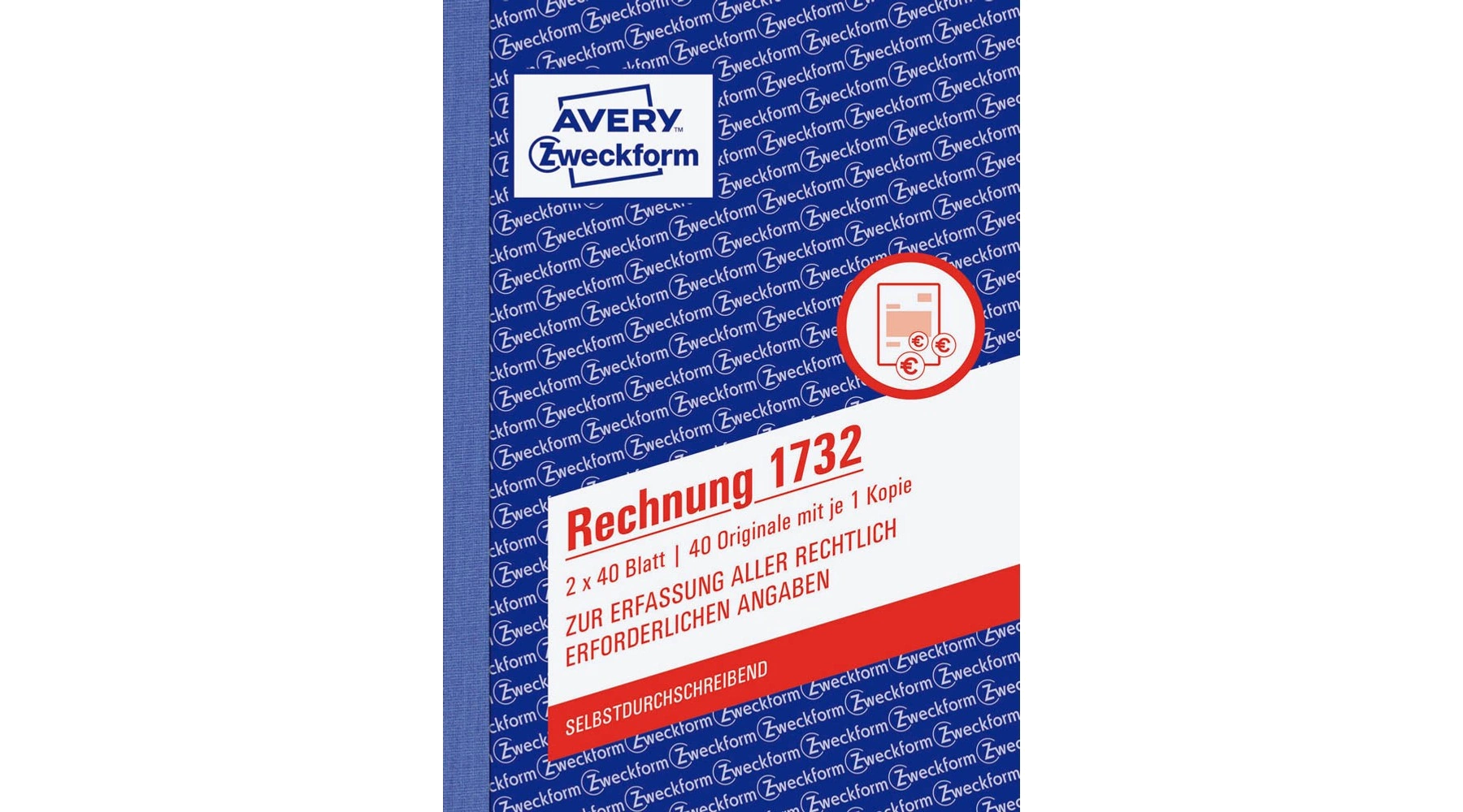ZWECKFORM Rechnung DIN A6 1 Durchschlag 2 x 40 Blatt