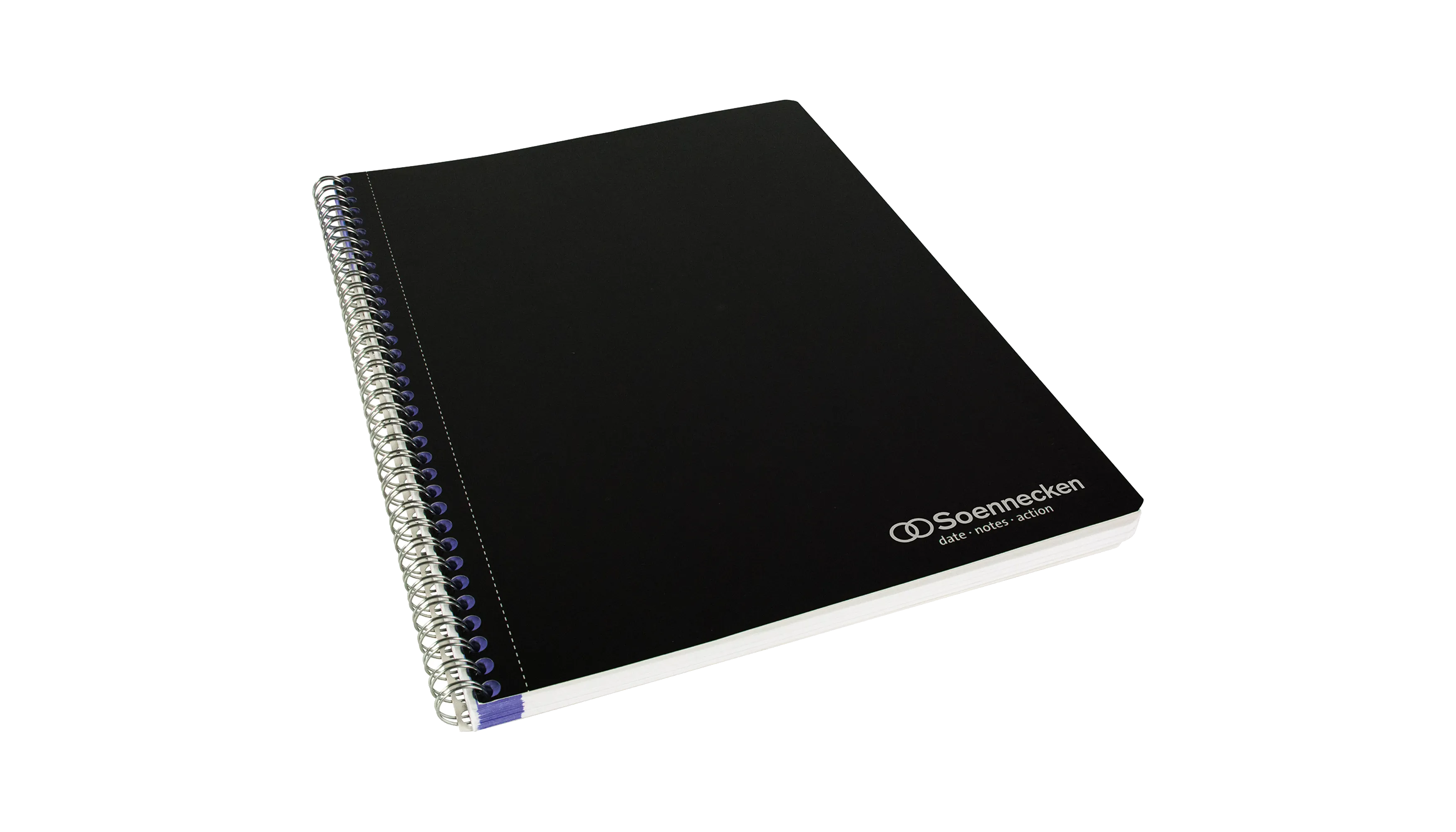 SOENNECKEN Collegeblock Meetingbook date notes action DIN A4+  liniert schwarz