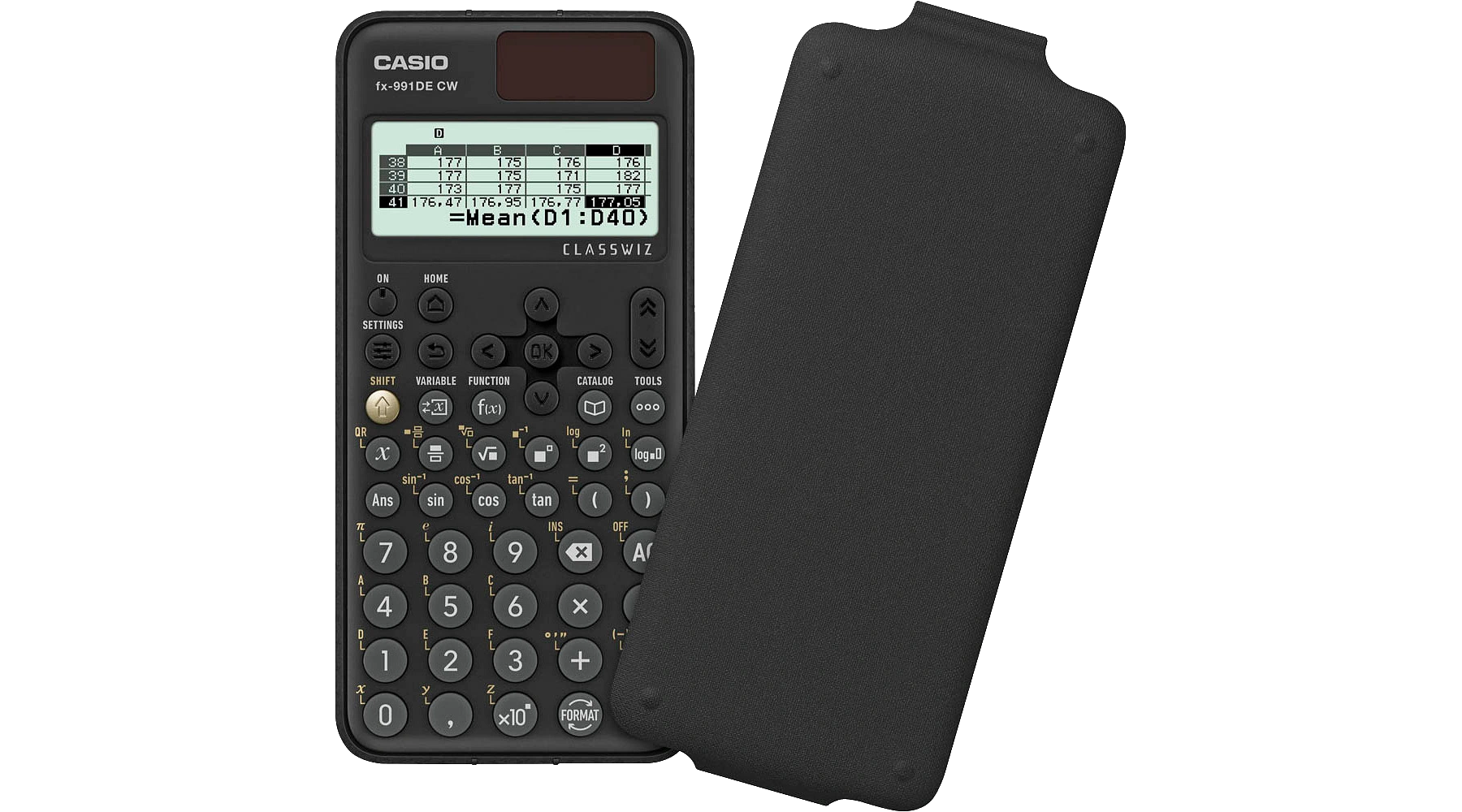 CASIO® Schulrechner FX-991DE CW ClassWiz 1 x 17-stellig, 1 x 10+2-stellig 680+ Funktionen schwarz