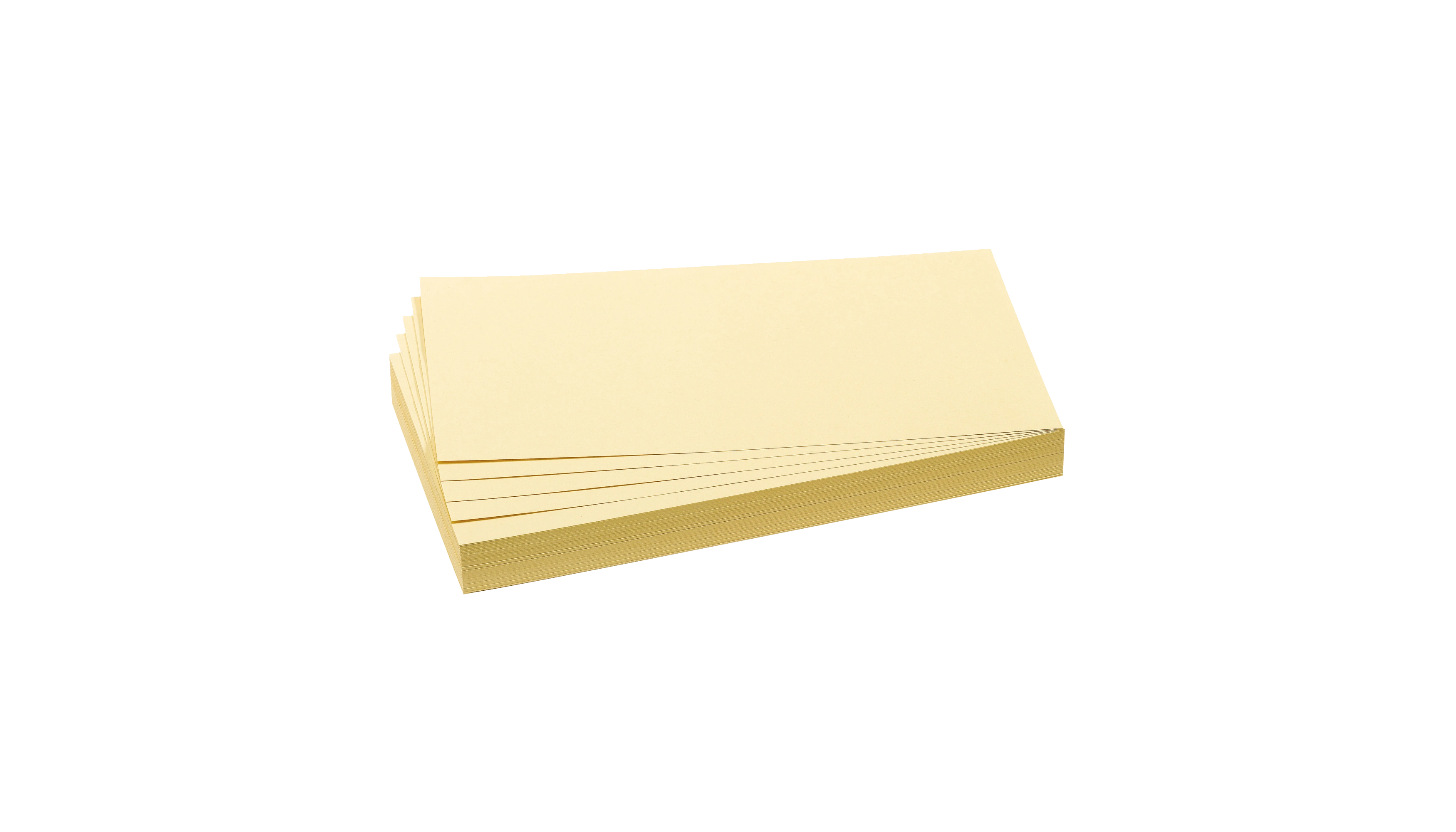 FRANKEN Moderationskarte Rechteck 130 g/m²  20,5 x 9,5 cm (B x H) 500 Stück/Pack gelb