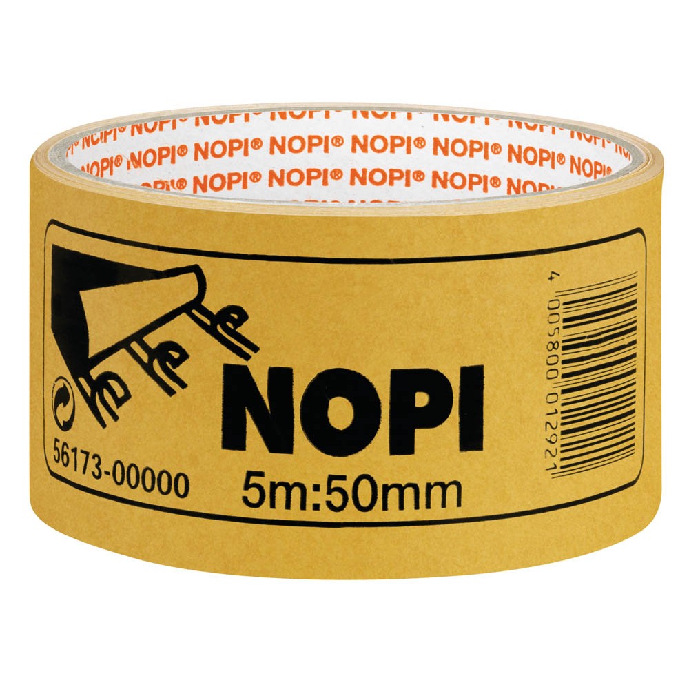 NOPI Fix doppelseitiges Klebeband  50,0 mm x 5,0 m (B x L) braun