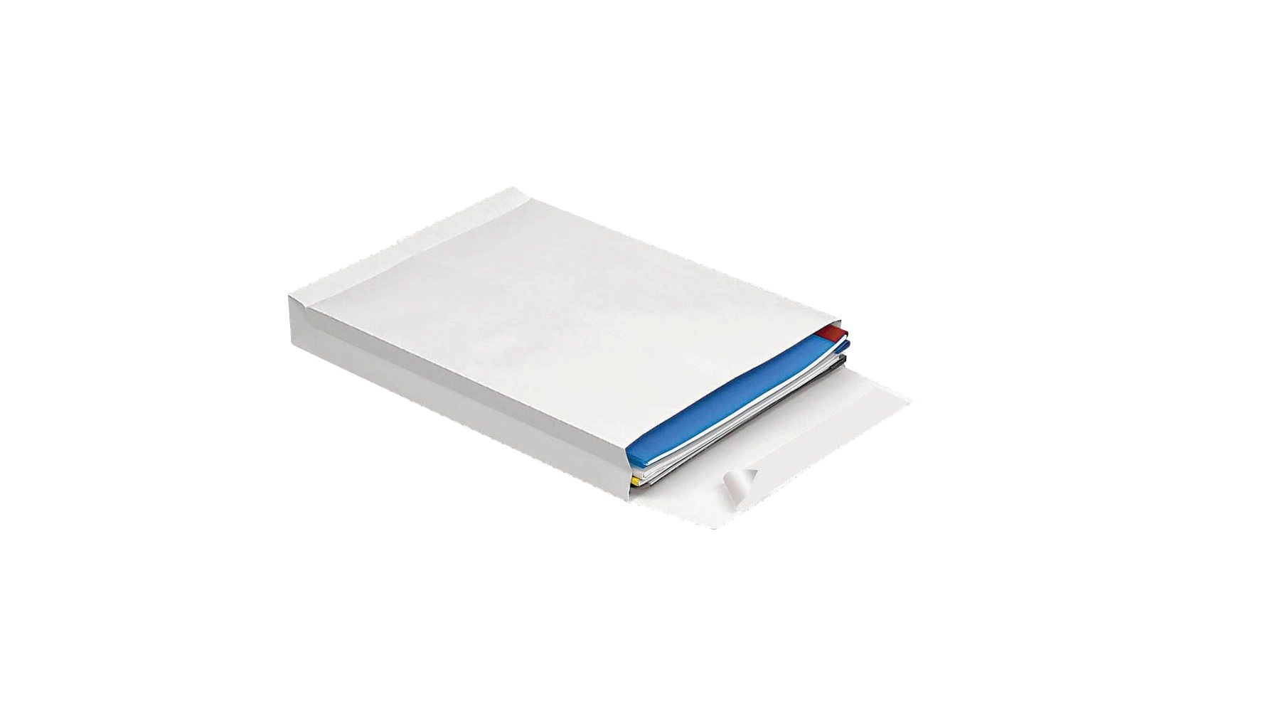 MAILmedia Faltentaschen DIN C4 ohne Fenster 140 g/m² 4 cm Falte 100 Stück/Pack weiß