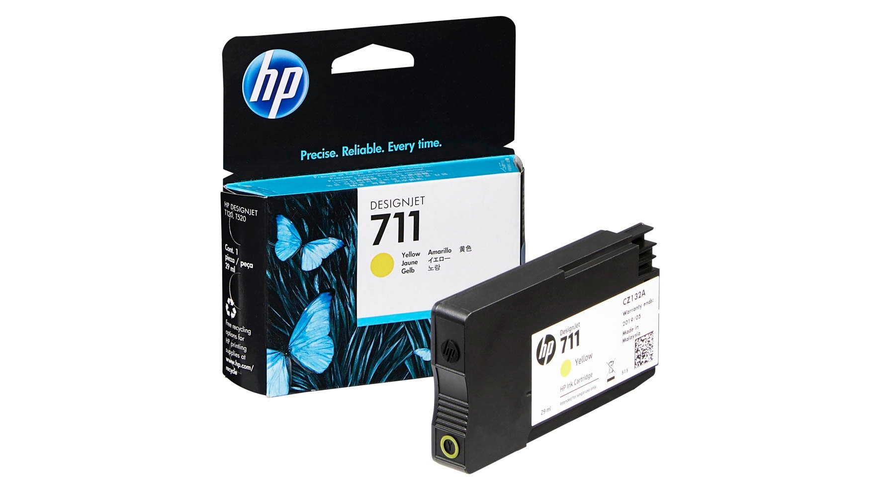 HP Tintenpatrone 711  29 ml gelb