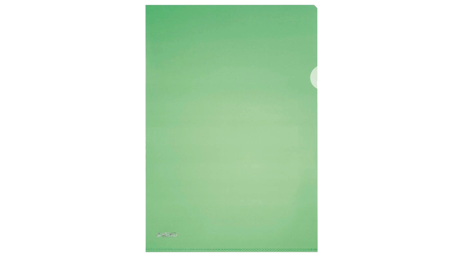 HERLITZ Sichthüllen DIN A4 0,19 mm genarbt 10 Stück/Pack grün