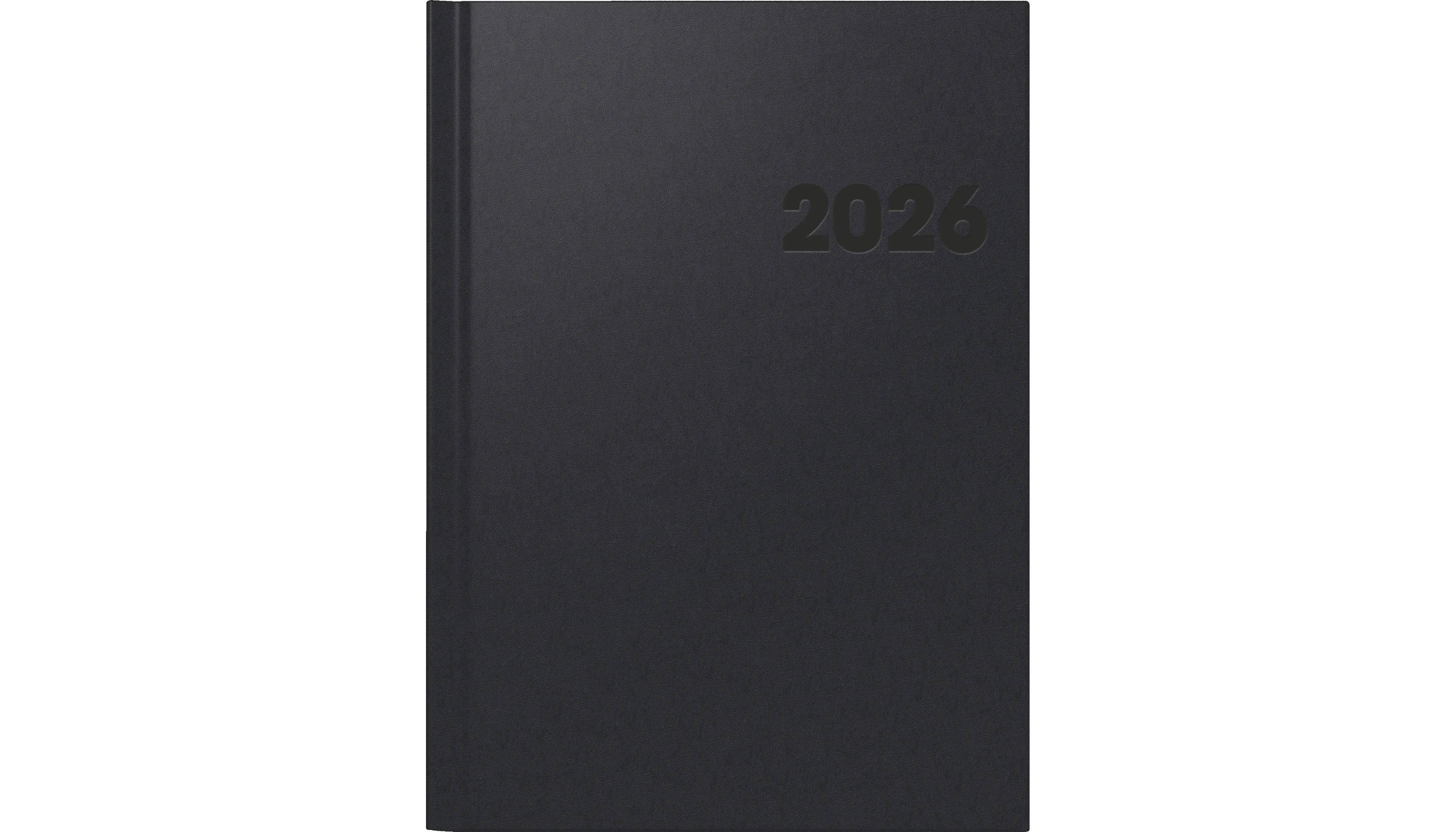 BRUNNEN Buchkalender 781 2026 1 Woche/2 Seiten DIN A4 Balacron schwarz