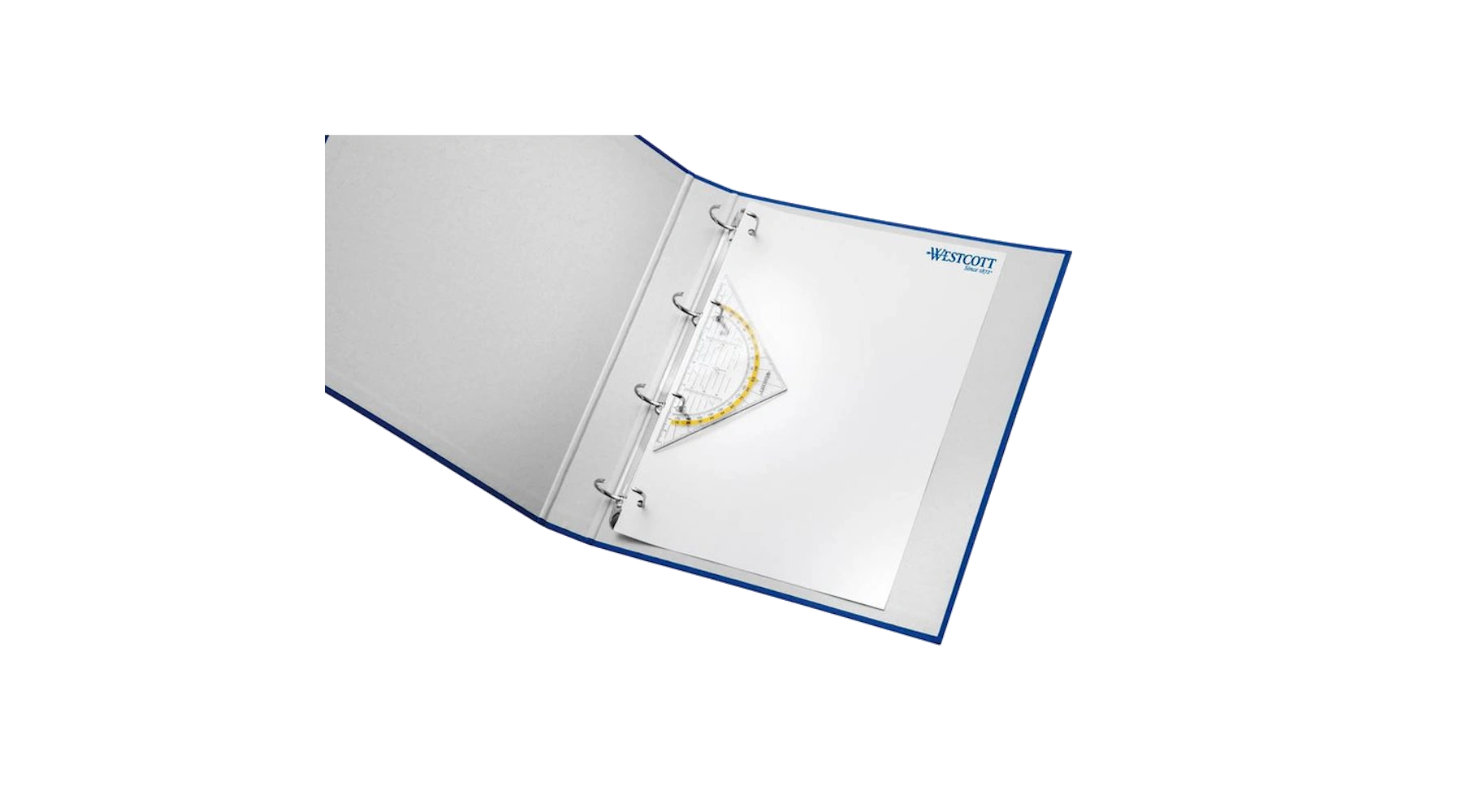 WESTCOTT Geometrie-Dreieck 14 cm  Kunststoff transparent/gelb