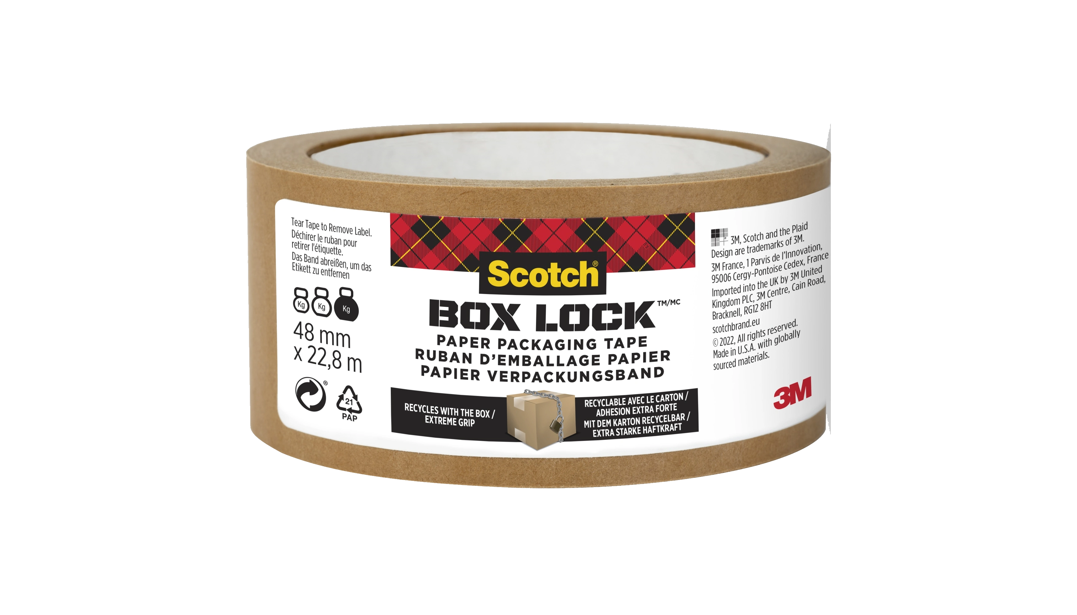 SCOTCH Packband Box Lock™ 48 mm x 22,8 m  braun