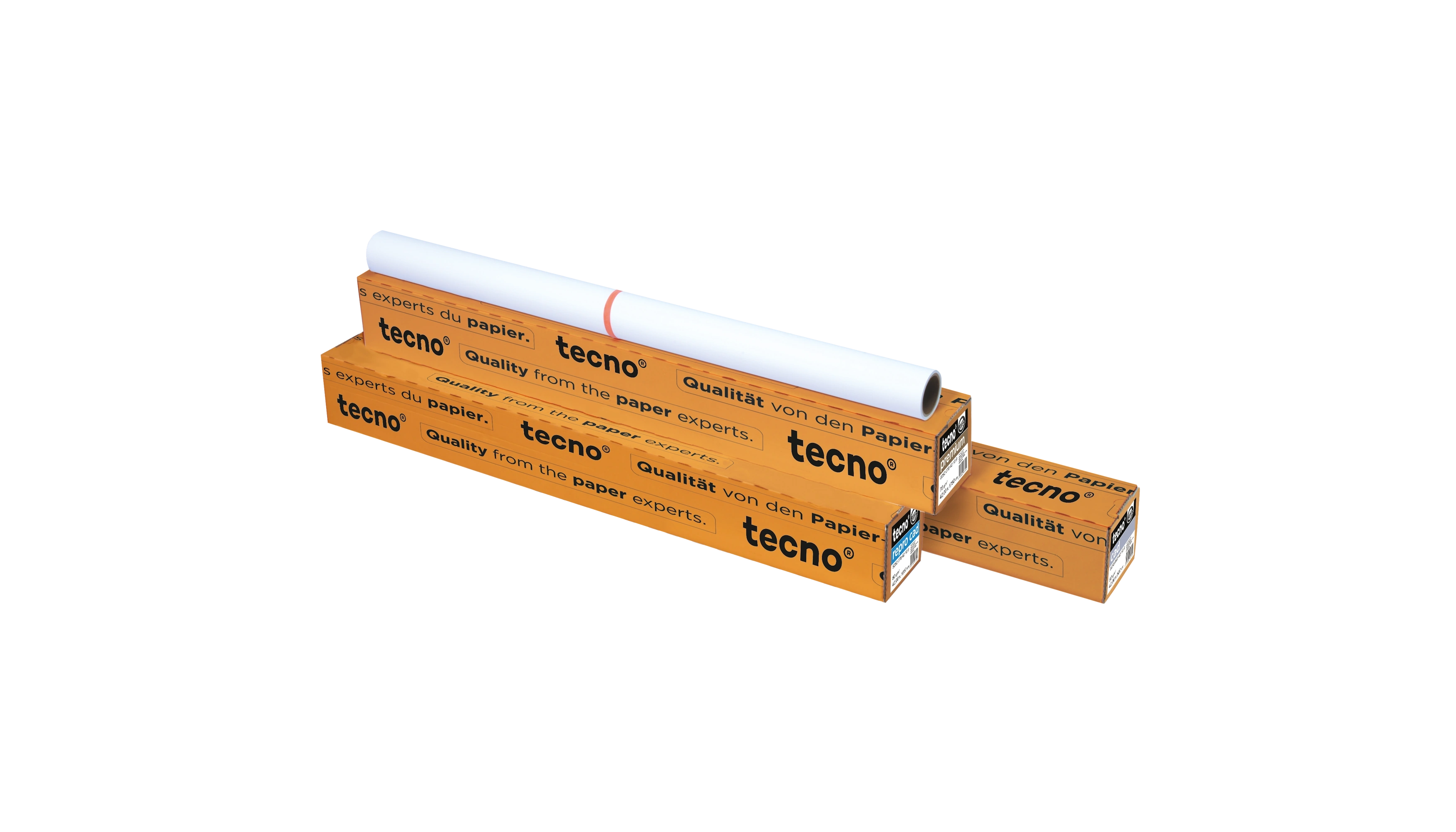 TECNO CAD 80 Plotterrolle 2"-Kern 914 mm x 50 m  80 g/m² 6 Stück/Pack weiß