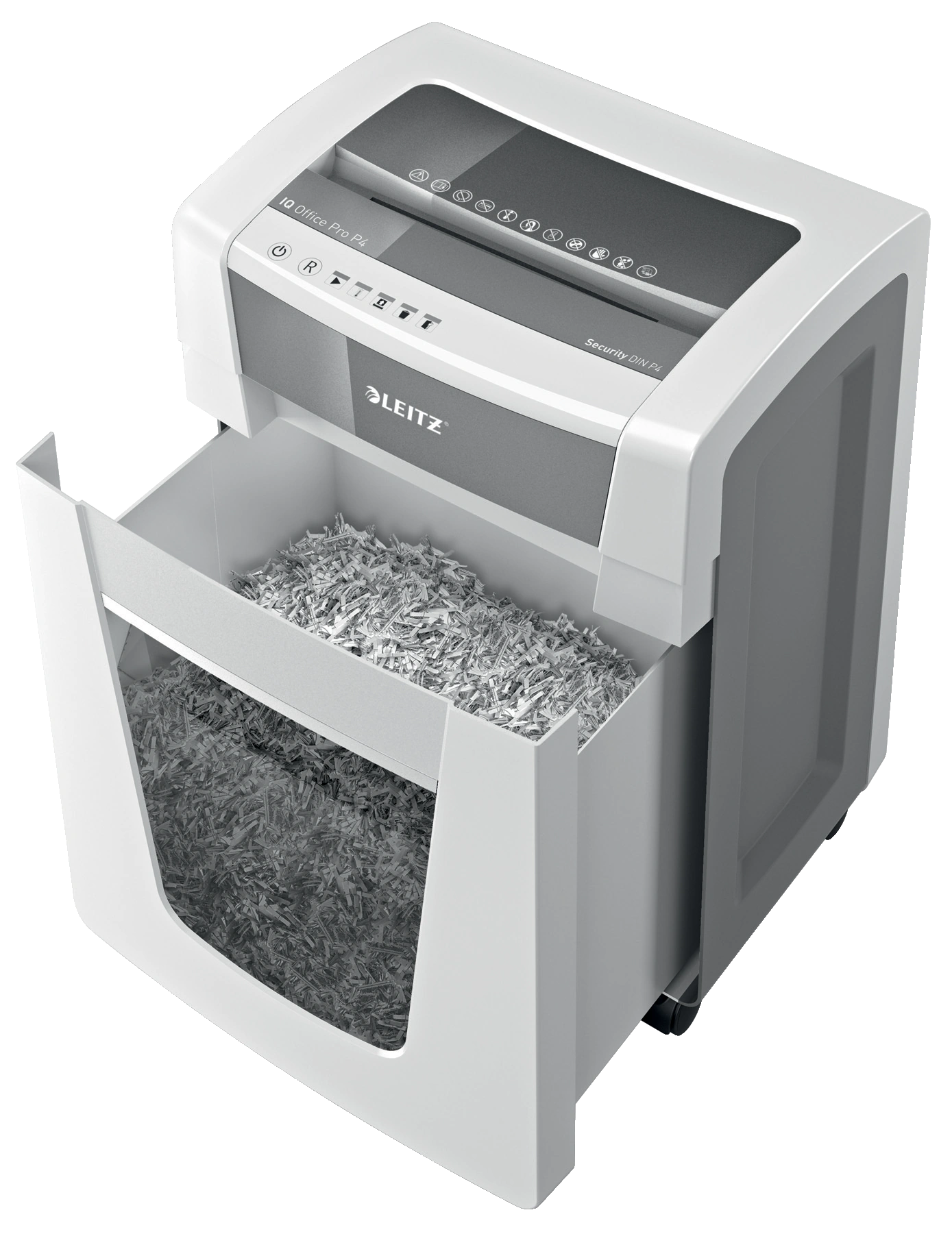 LEITZ Aktenvernichter IQ Office Pro  Partikelschnitt P-4 weiß