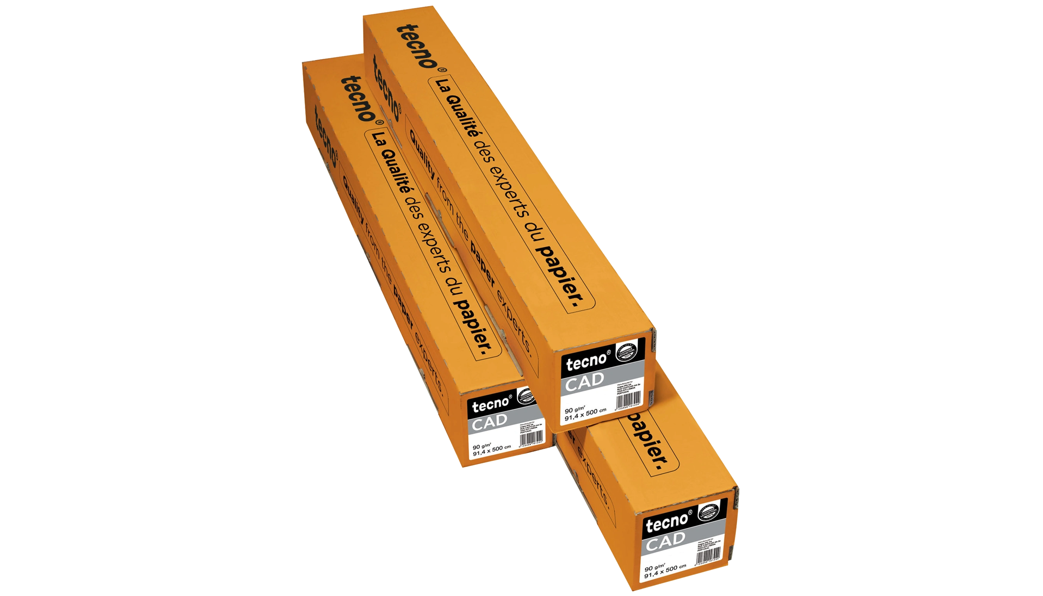 TECNO CAD 90 Plotterrolle 2"-Kern 914 mm x 50 m  90 g/m² weiß