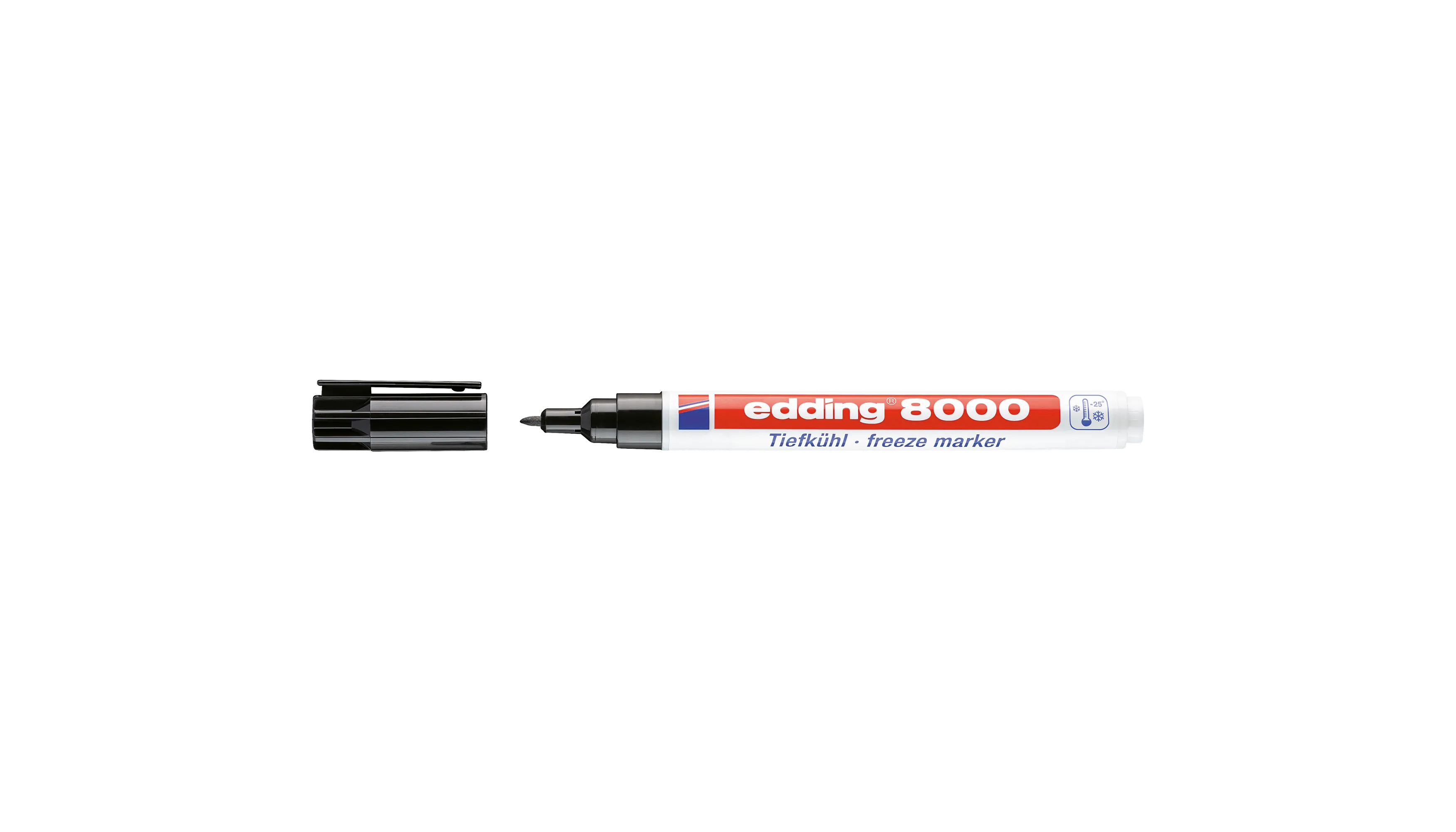 EDDING Tiefkühlmarker 8000 schwarz 