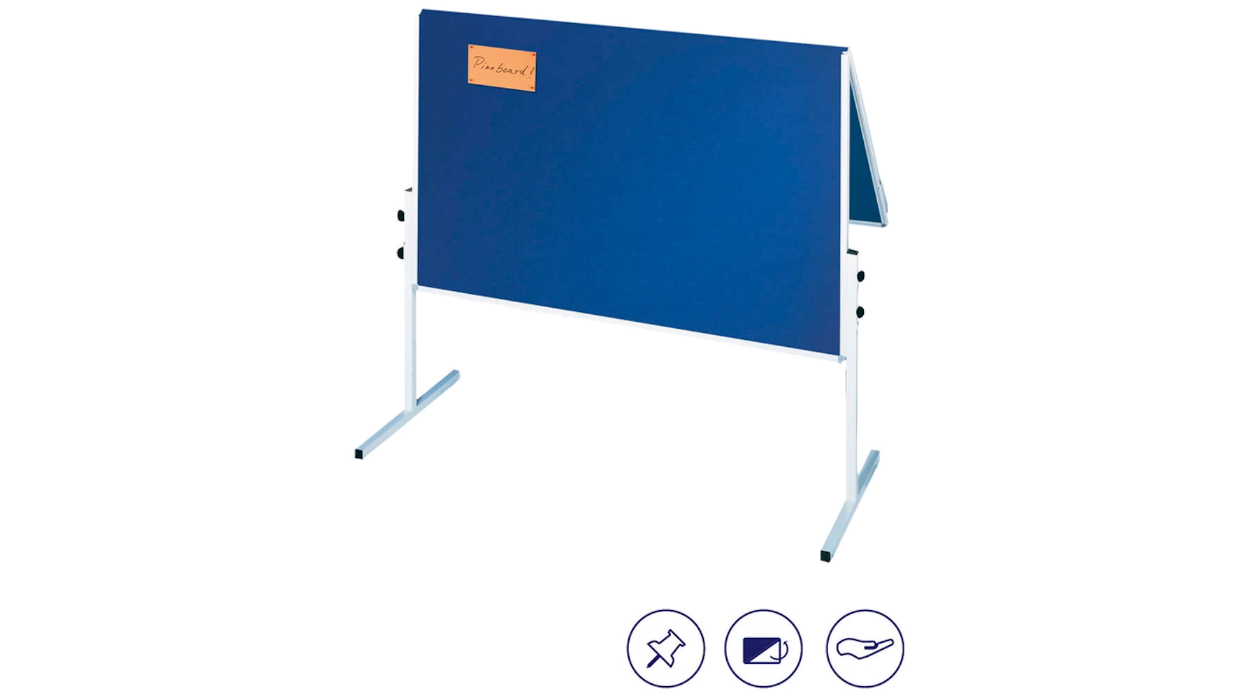 FRANKEN Moderationstafel X-tra!Line Filz  120 x 150 cm (B x H) blau