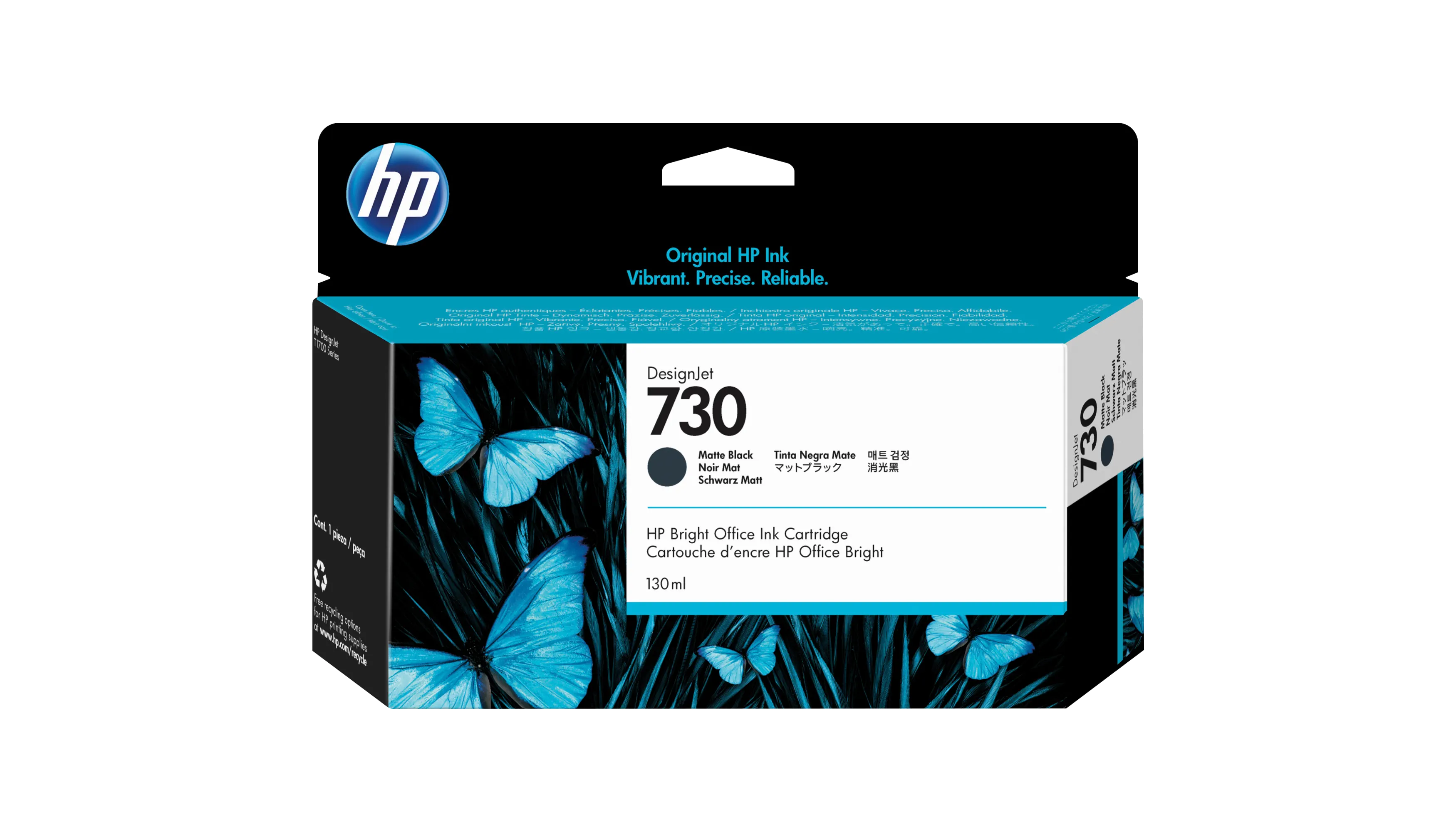 HP Tintenpatrone 730  130 ml schwarz matt