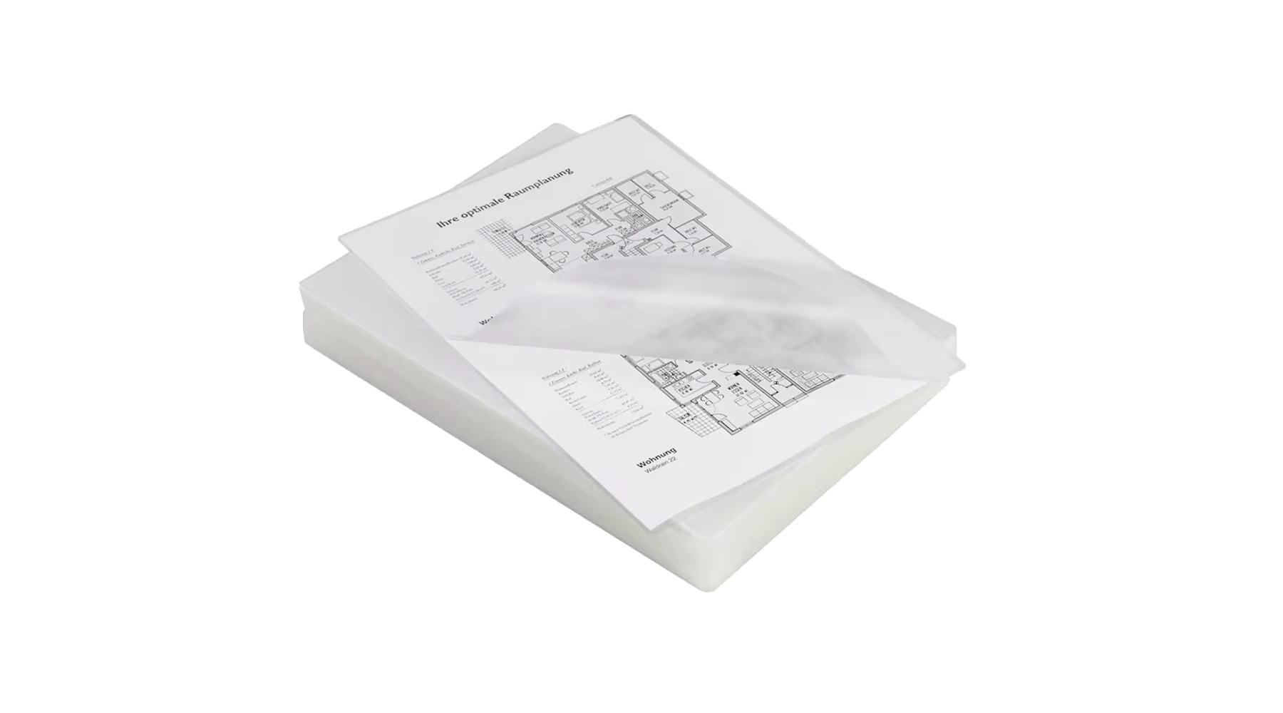 Laminierfolien DIN A4 75 micron glänzend  100 Stück/Pack transparent