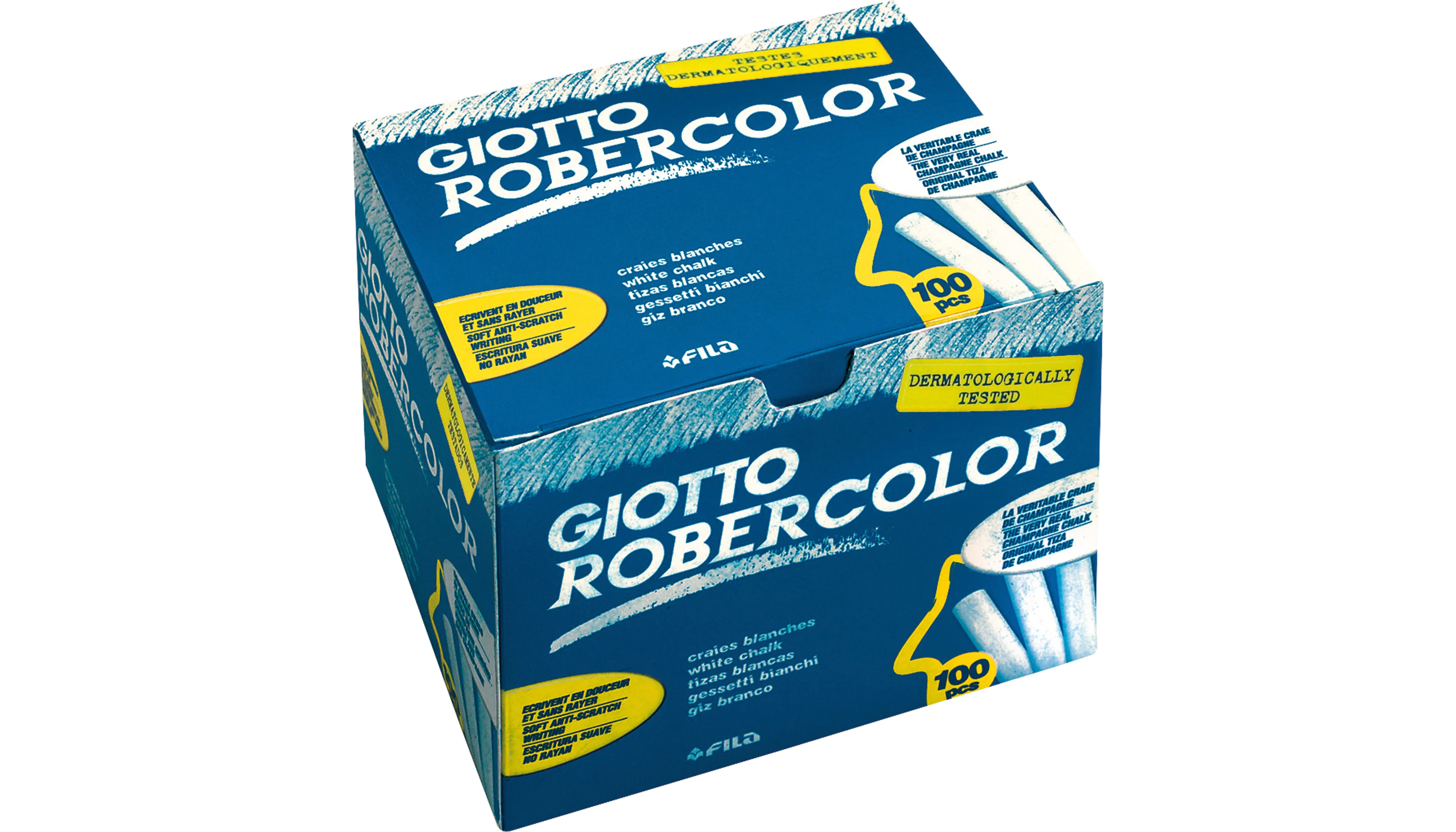 LYRA Tafelkreide GIOTTO 10 x 80 mm 100 Stück/Pack weiß