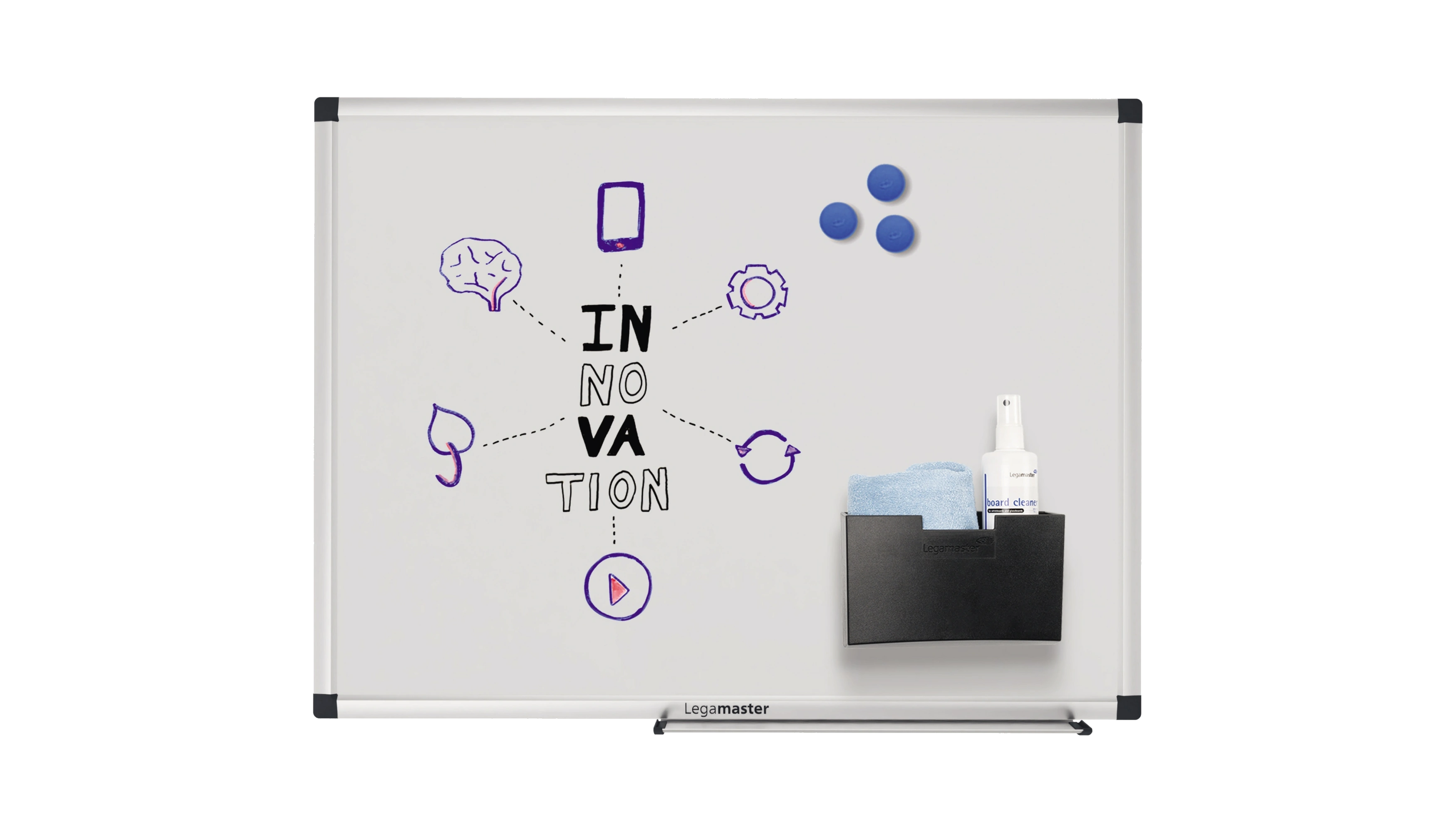 LEGAMASTER Whiteboard UNITE 60 x 45 cm (B x H) lackierter Stahl weiß