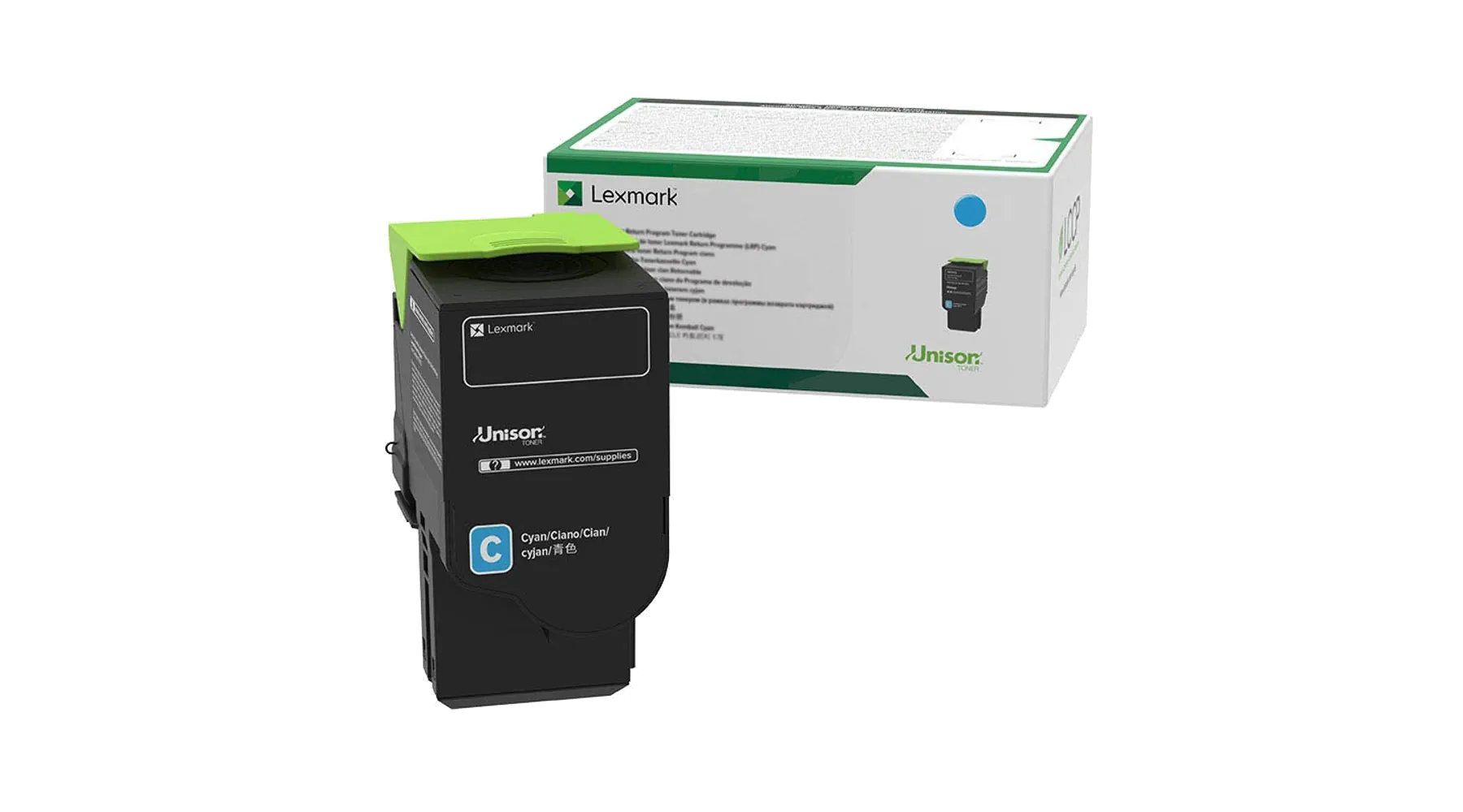 LEXMARK Toner CS/CX  ca. 1.400 Seiten cyan