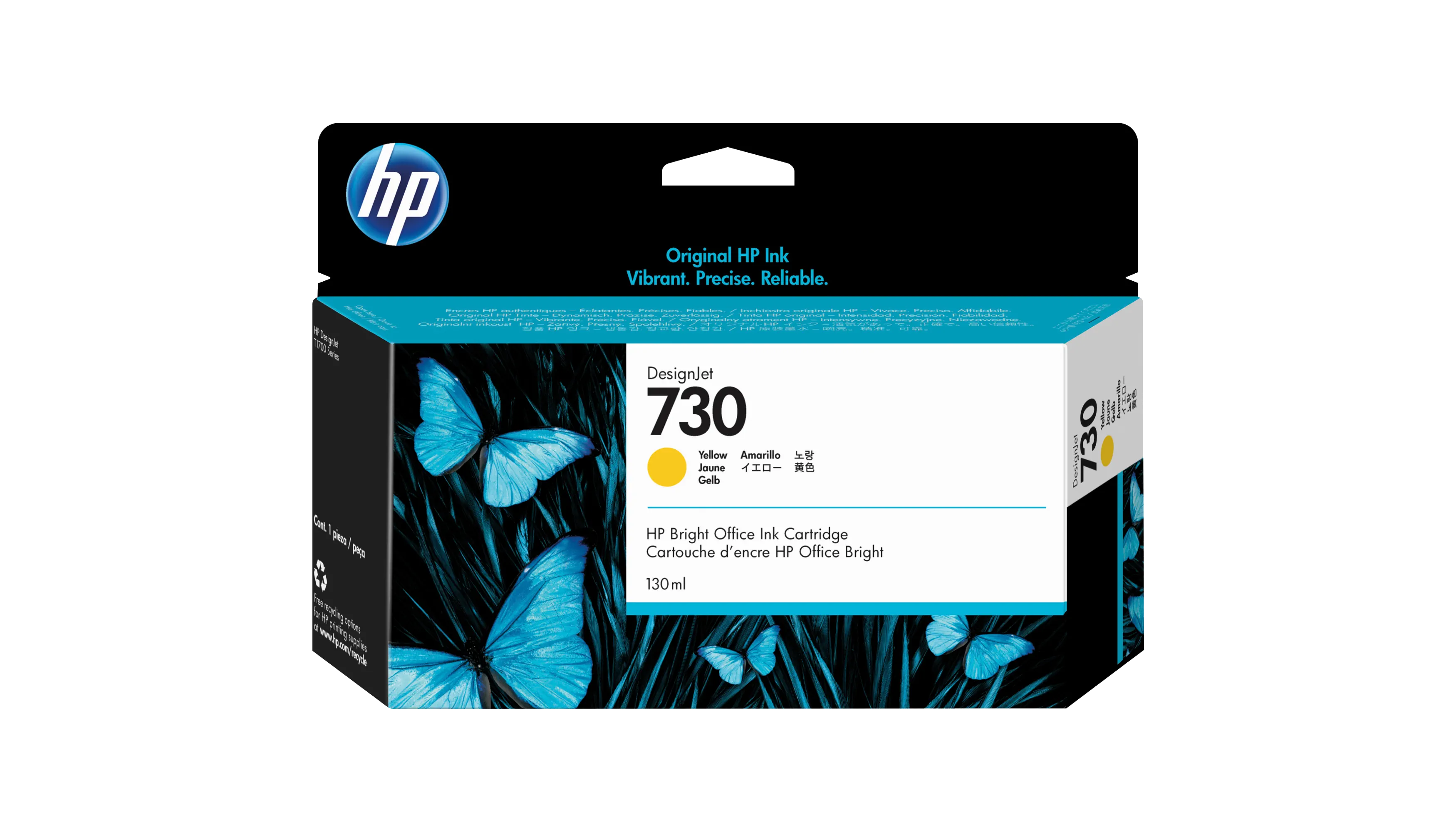 HP Tintenpatrone 730 130 ml gelb