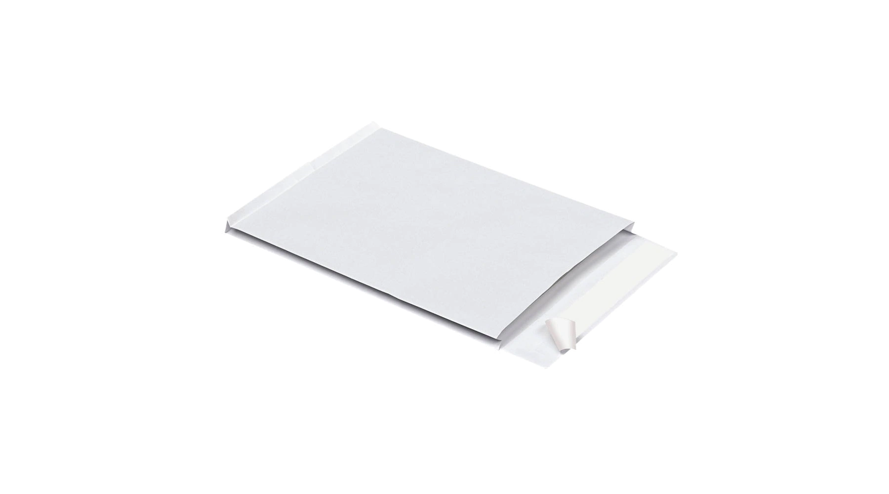 MAILmedia Faltentaschen DIN C4 ohne Fenster 140 g/m² 4 cm Falte 100 Stück/Pack weiß