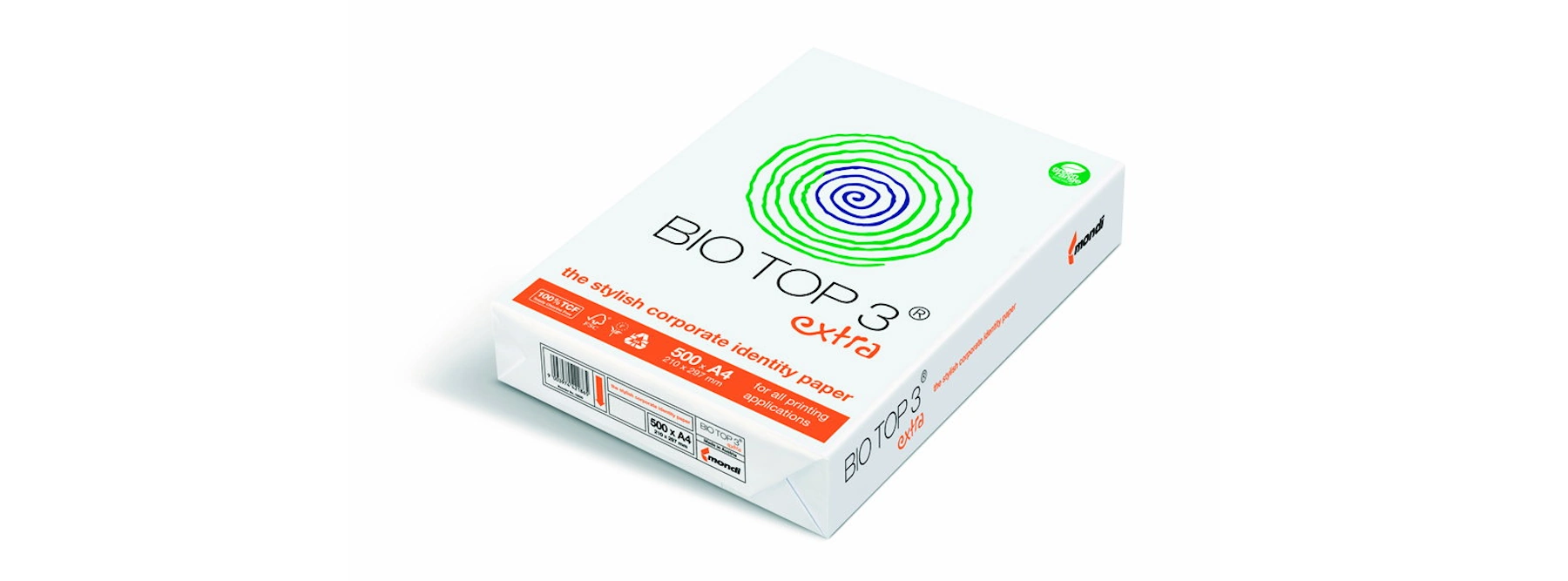 BIO TOP 3 Kopierpapier extra DIN A4 80 g/m²  500 Blatt/Pack weiß