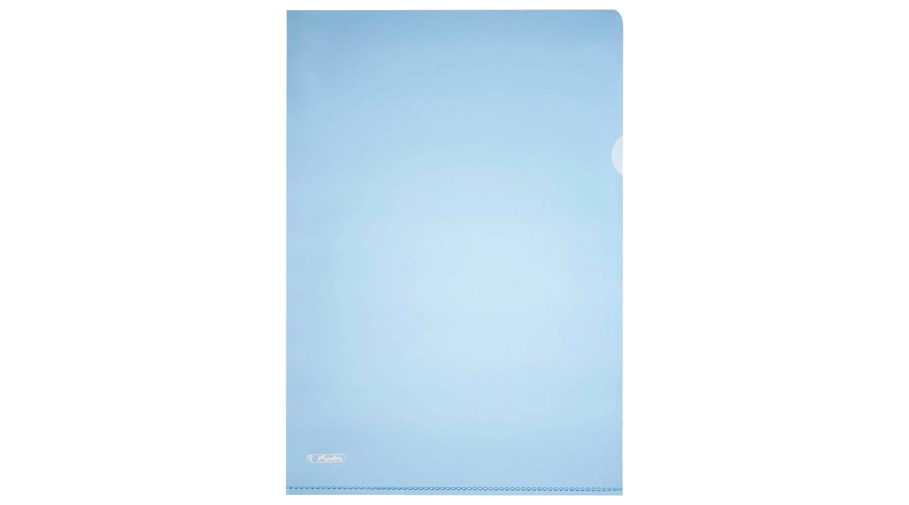 HERLITZ Sichthüllen DIN A4 0,19 mm genarbt 10 Stück/Pack blau