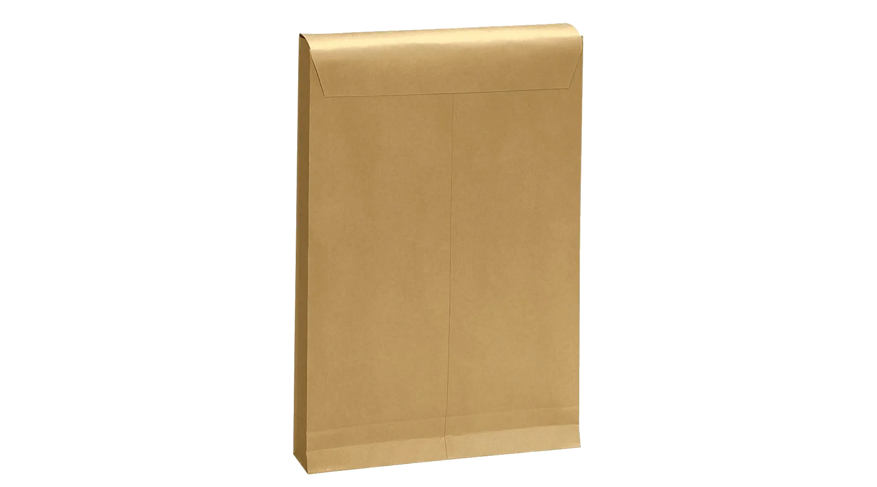 MAILmedia Faltentaschen DIN E4 ohne Fenster  4 cm Falte 100 Stück/Pack braun
