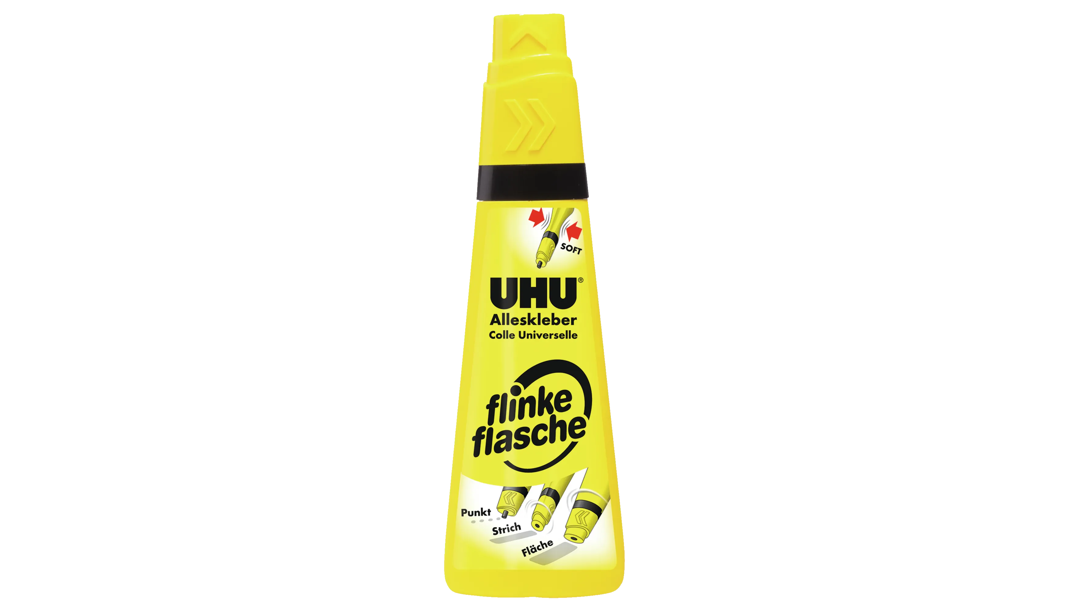 UHU® Alleskleber flinke flasche 90g auswaschbar nachfüllbar