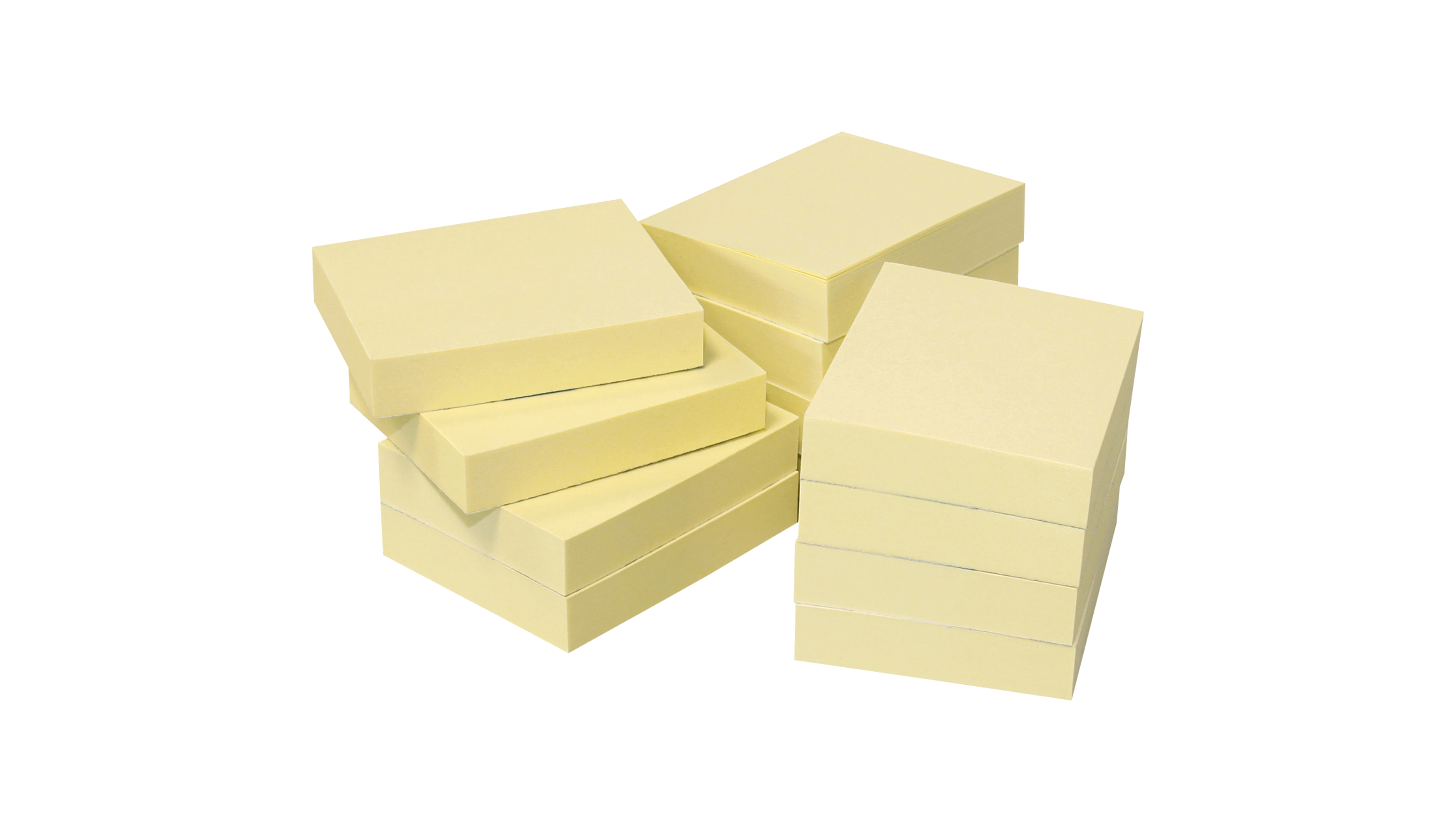 INFO Recycling Haftnotizen 50 x 40 mm (B x L) 12 Stück/Pack gelb